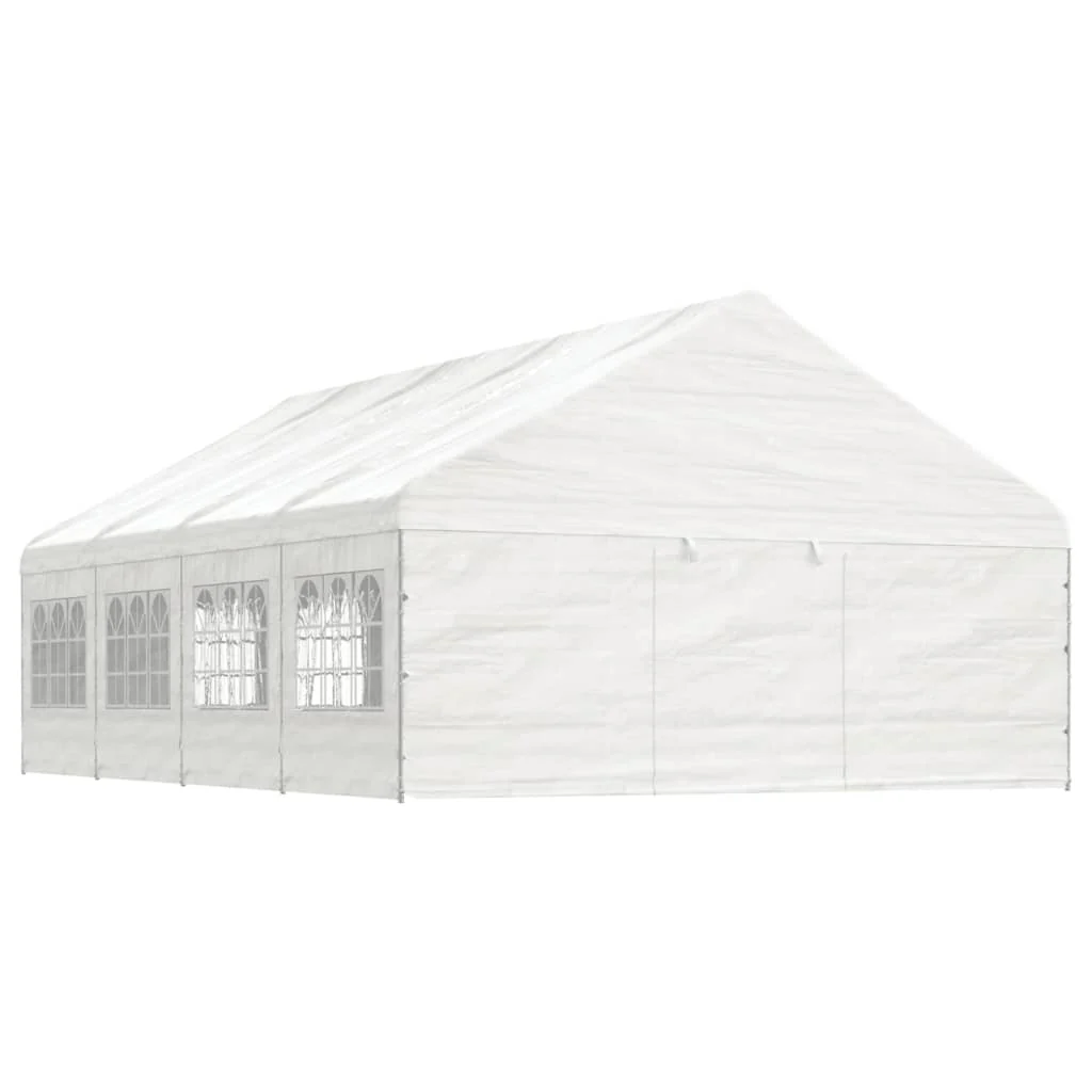 Berkfield Gazebo with Roof White 8.92x5.88x3.75 m Polyethylene