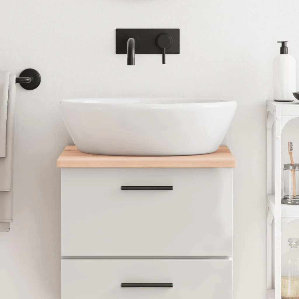 Berkfield Bathroom Countertop 40x50x2 cm Untreated Solid Wood