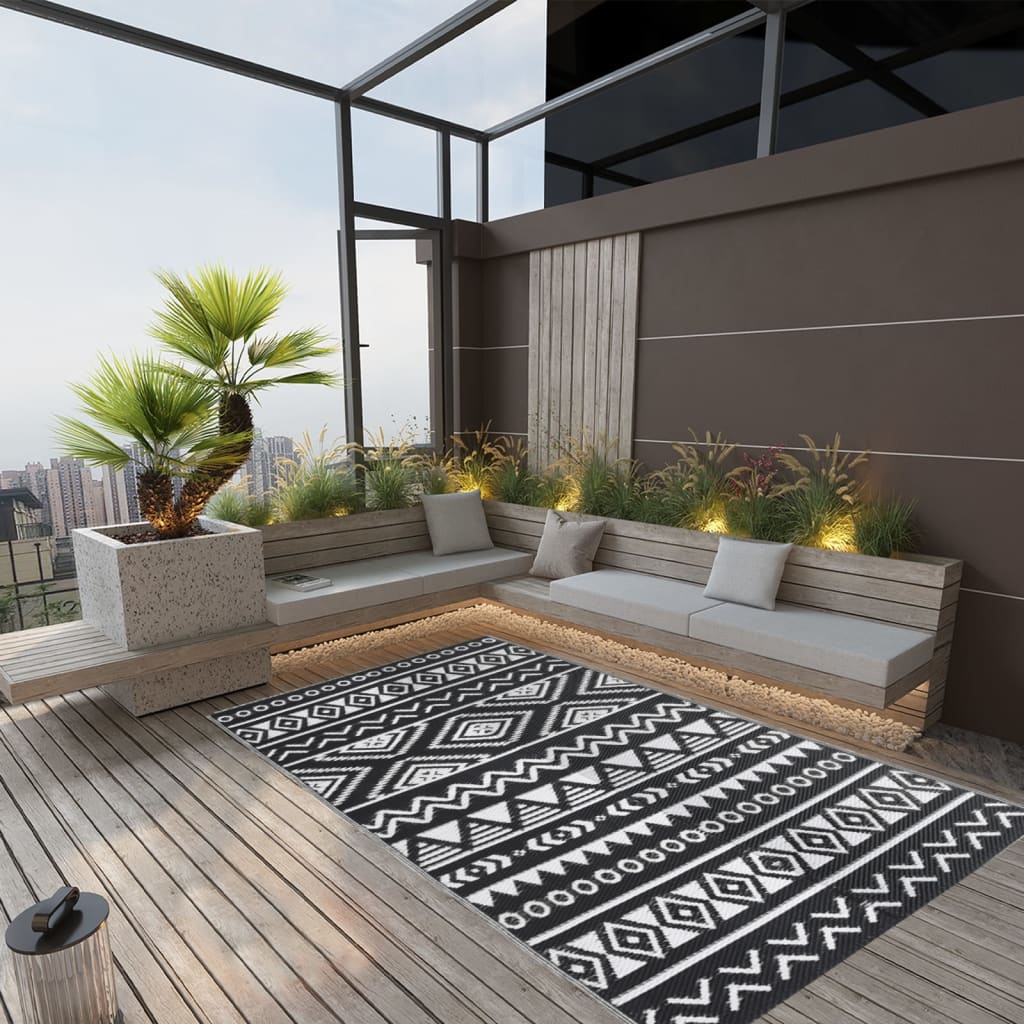 Berkfield Outdoor Rug Black 120x180 cm PP