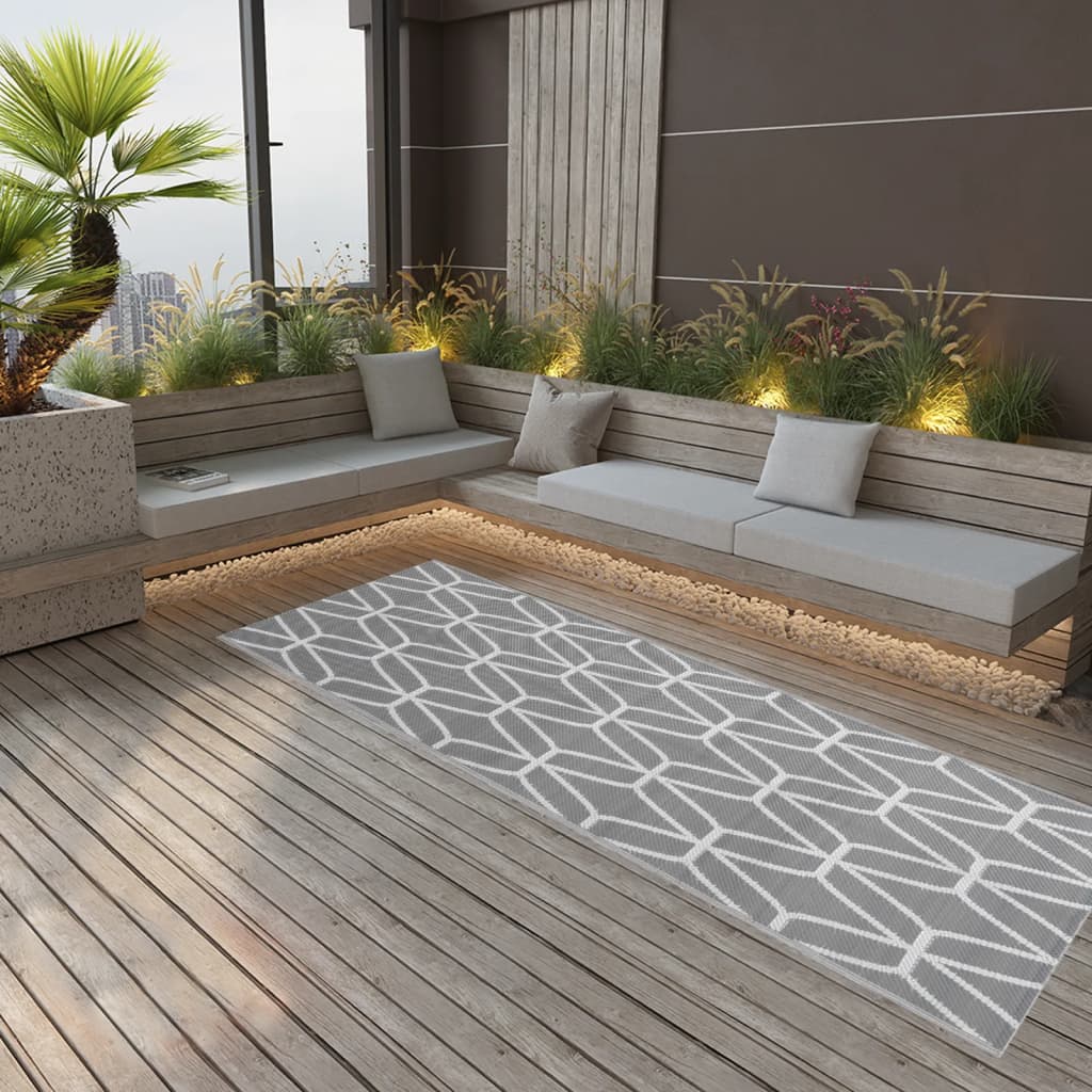 Berkfield Outdoor Rug Grey 80x250 cm PP