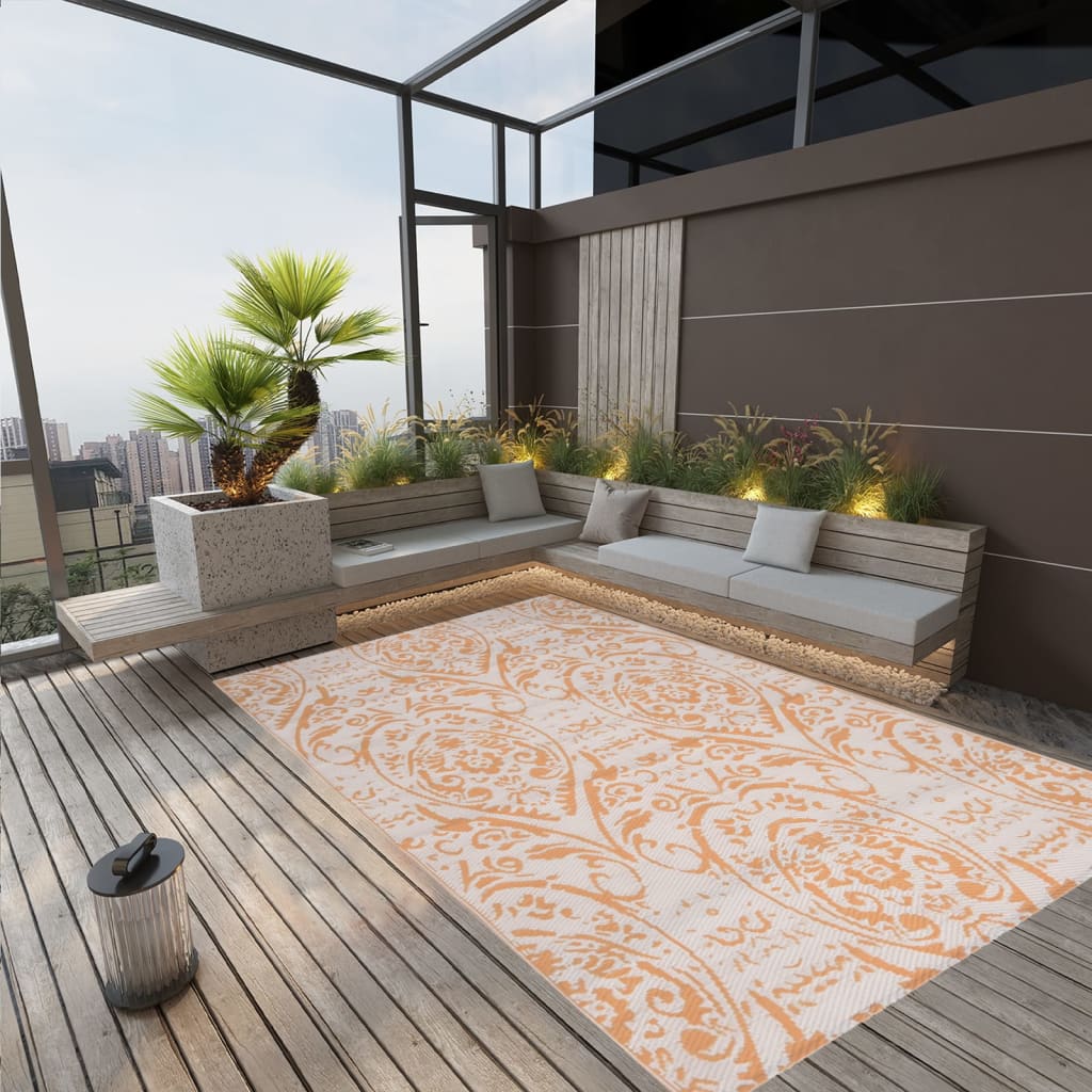 Berkfield Outdoor Rug Yellow 140x200 cm PP