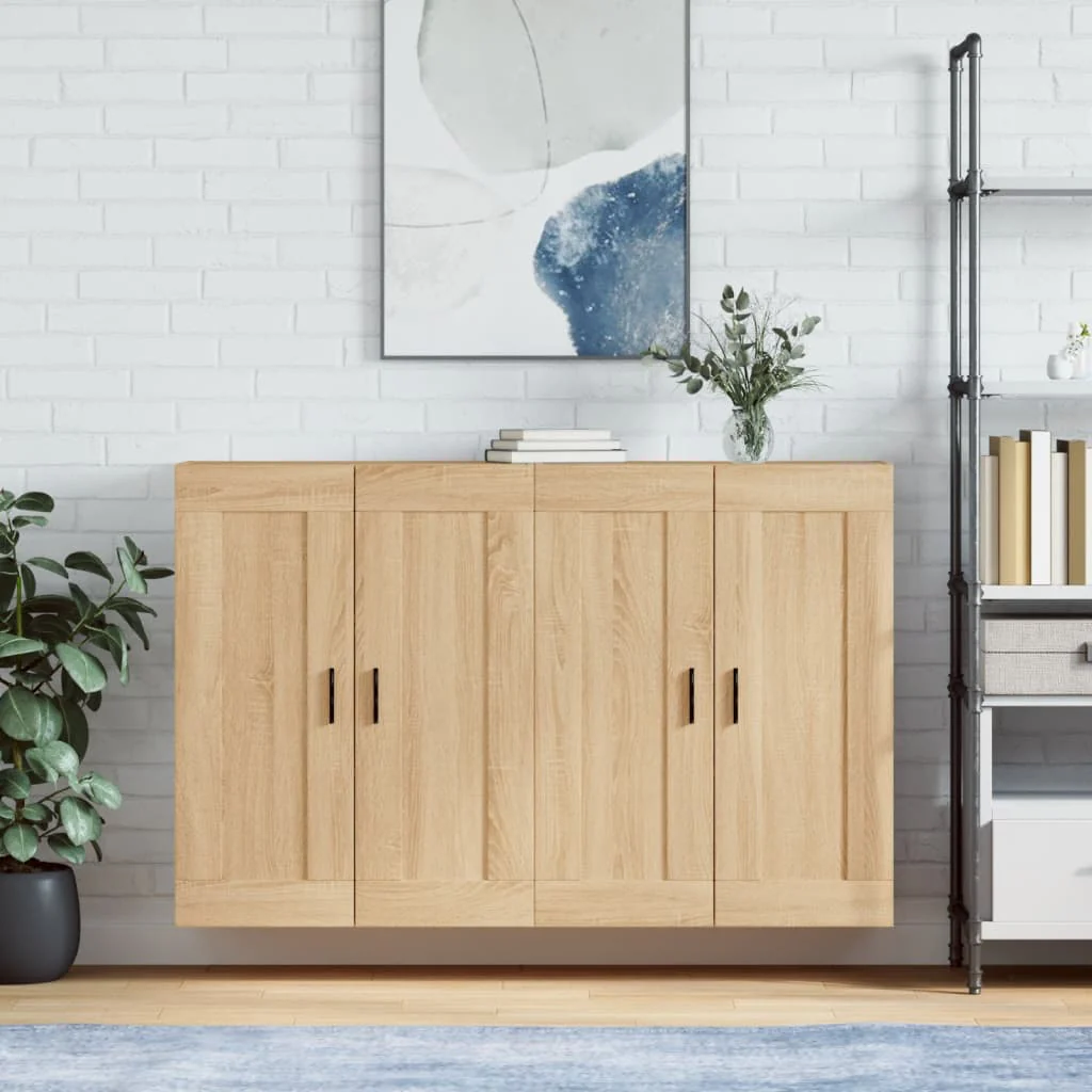 Berkfield Wall Mounted Cabinets 2 pcs Sonoma Oak Engineered Wood