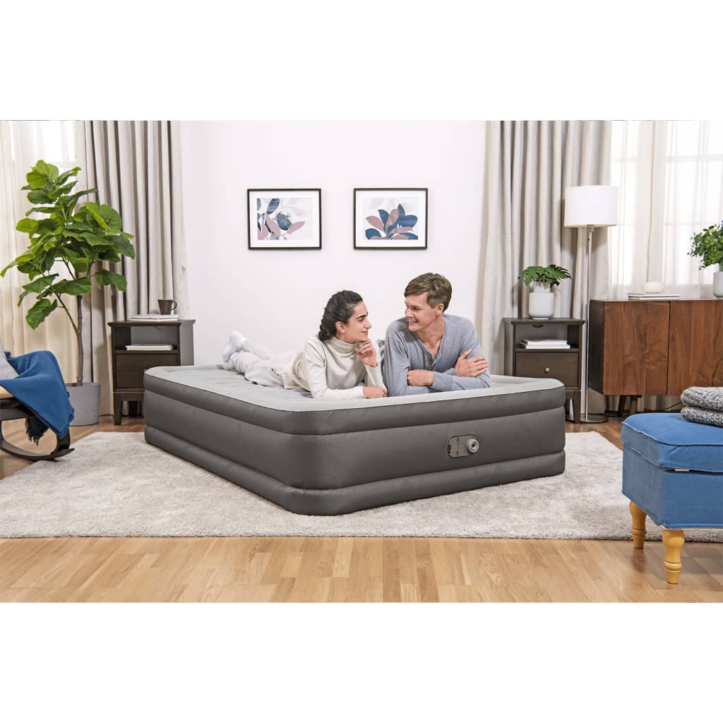 Bestway Fortech Airbed with Built-in Pump 203x152x46 cm