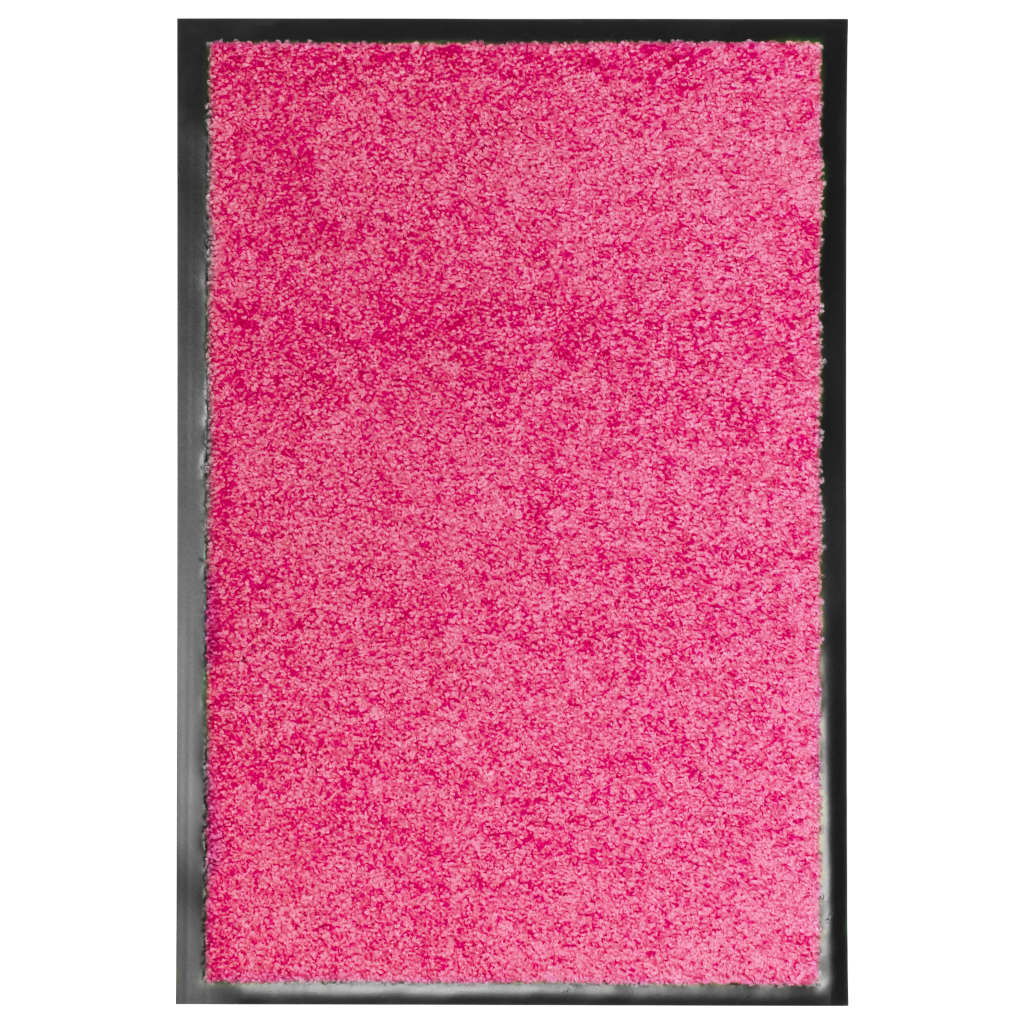 Berkfield Doormat Washable Pink 40x60 cm