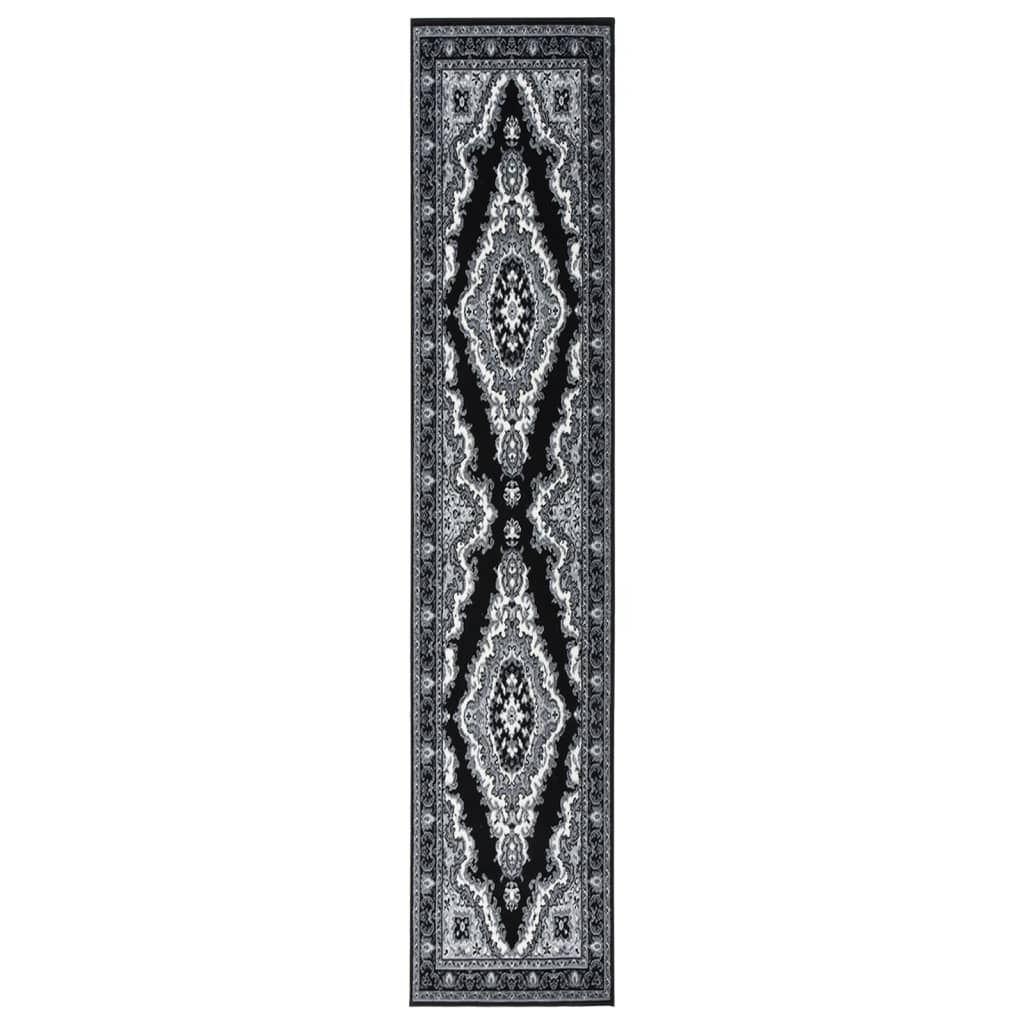 Berkfield Runner Rug BCF Black 60x400 cm