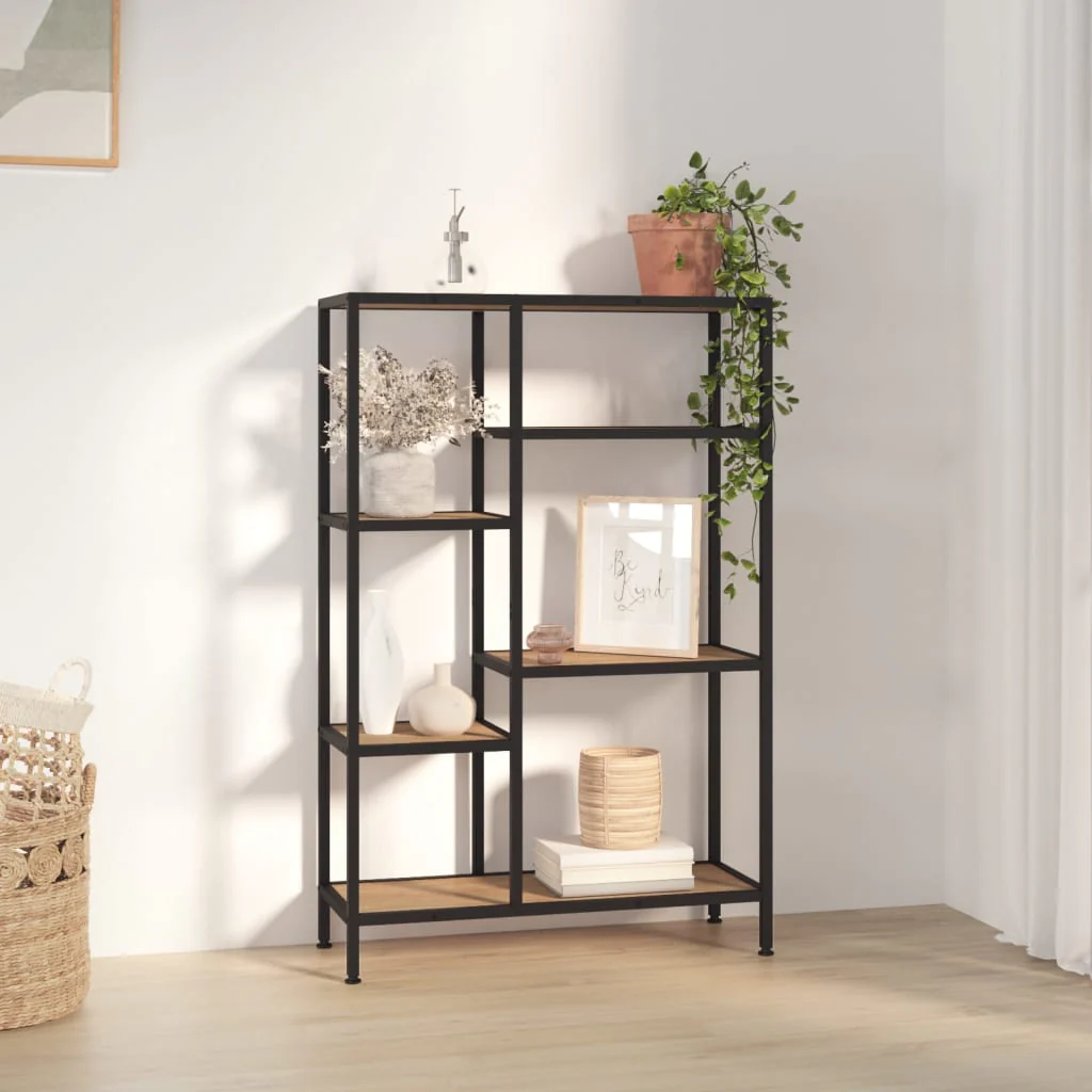 Berkfield Book Shelf 80x30x120 cm Steel and Engineered Wood
