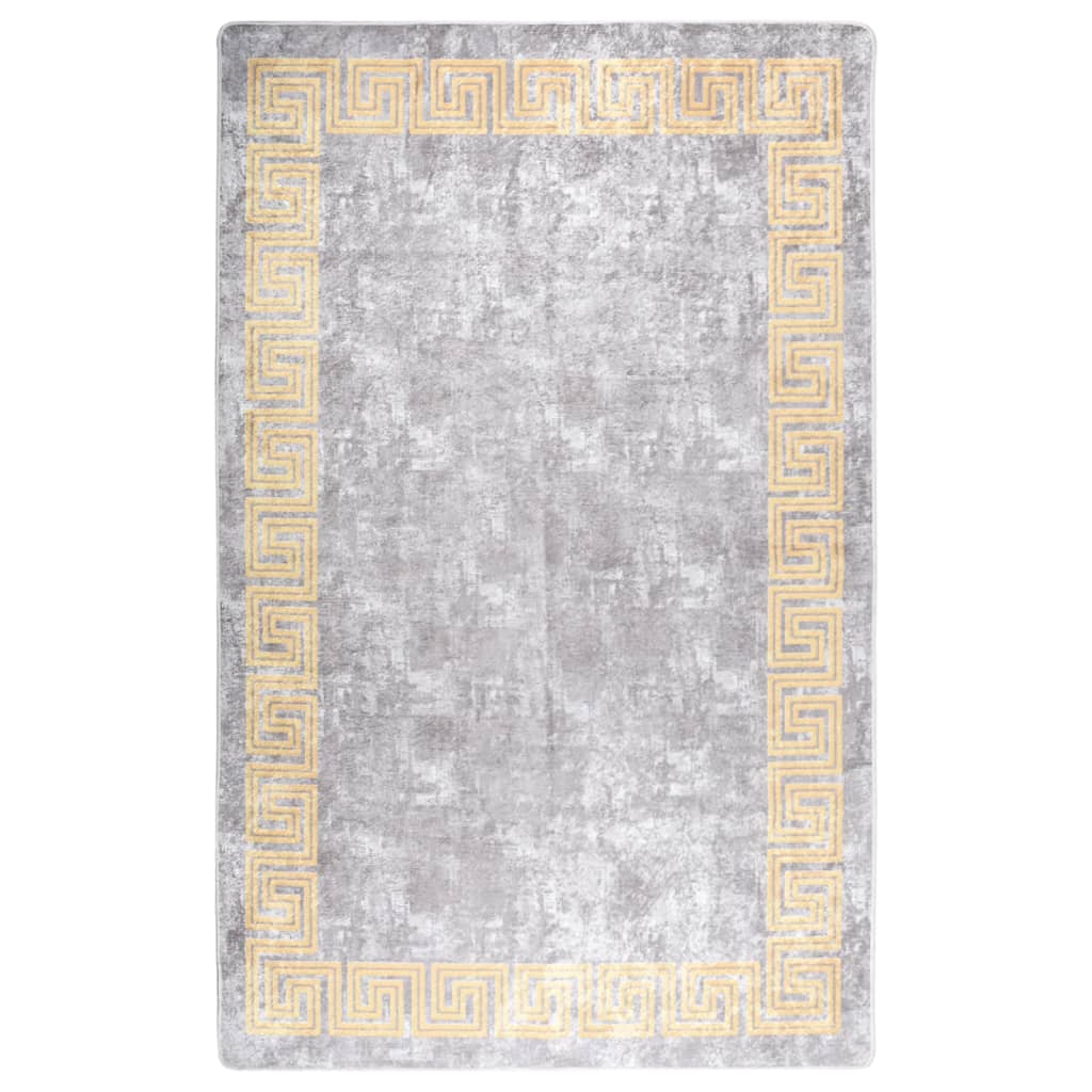 Berkfield Rug Washable 160x230 cm Grey Anti Slip