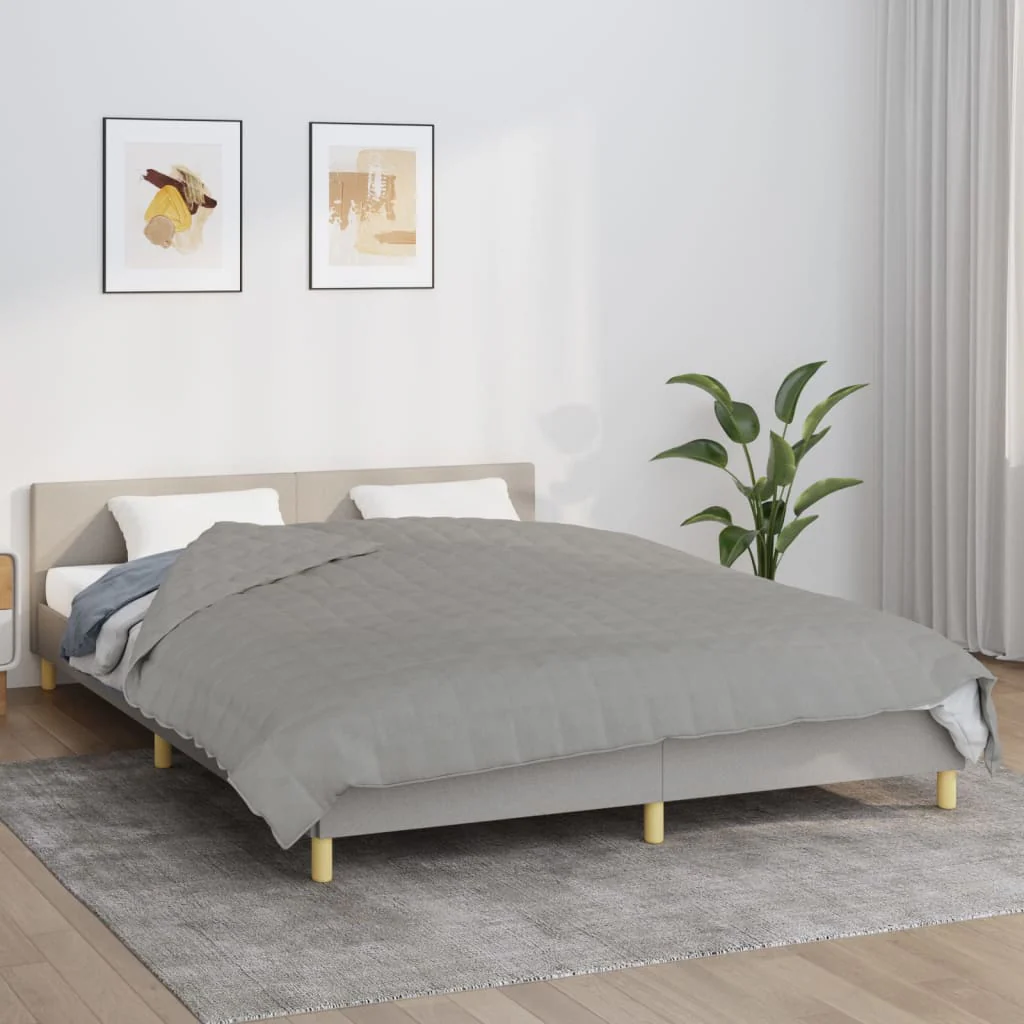 Berkfield Weighted Blanket Grey 200x225 cm 9 kg Fabric