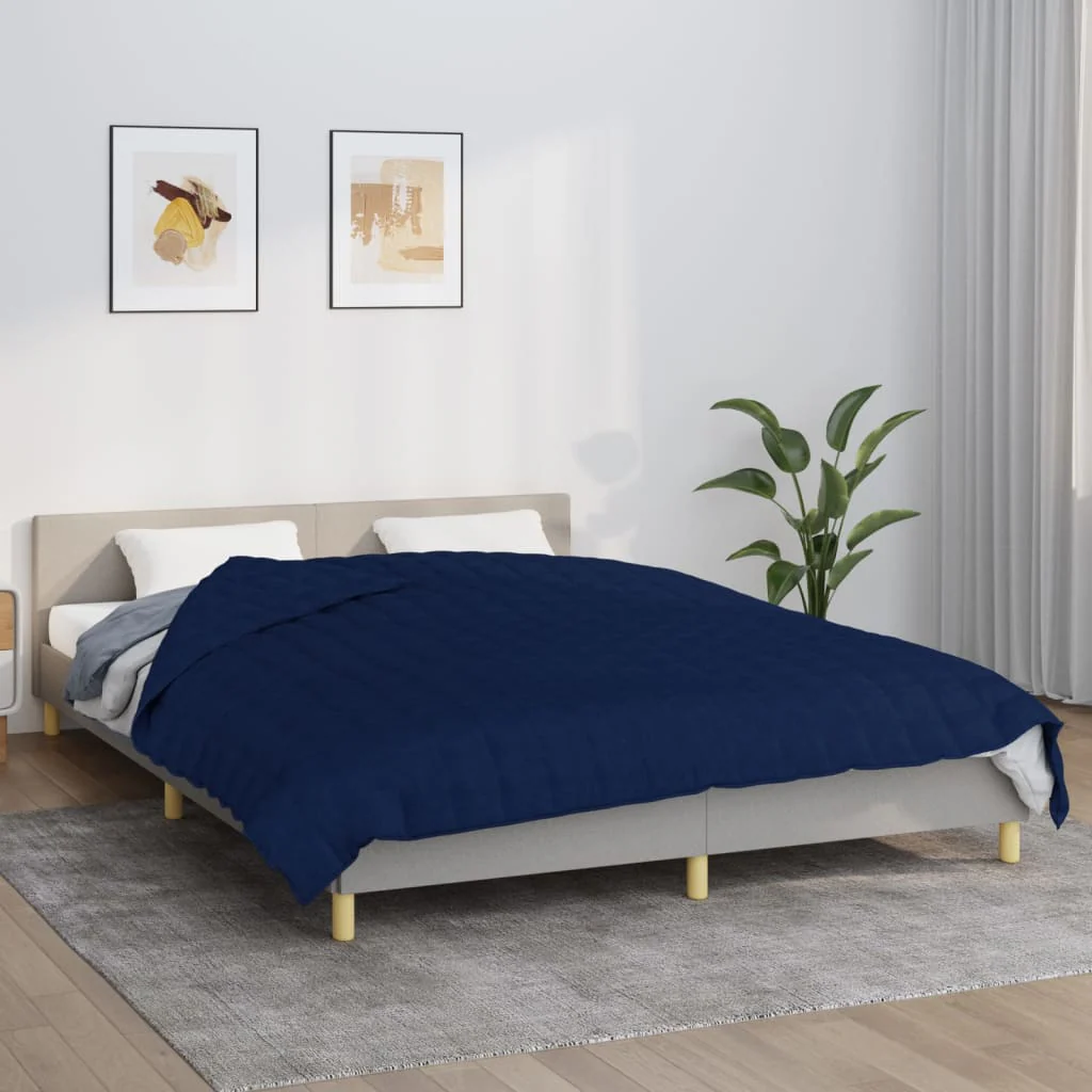 Berkfield Weighted Blanket Blue 200x200 cm 9 kg Fabric