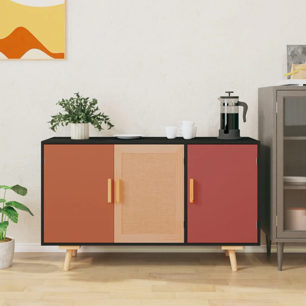 Berkfield Sideboard Black 105x30x65.5 cm Engineered Wood
