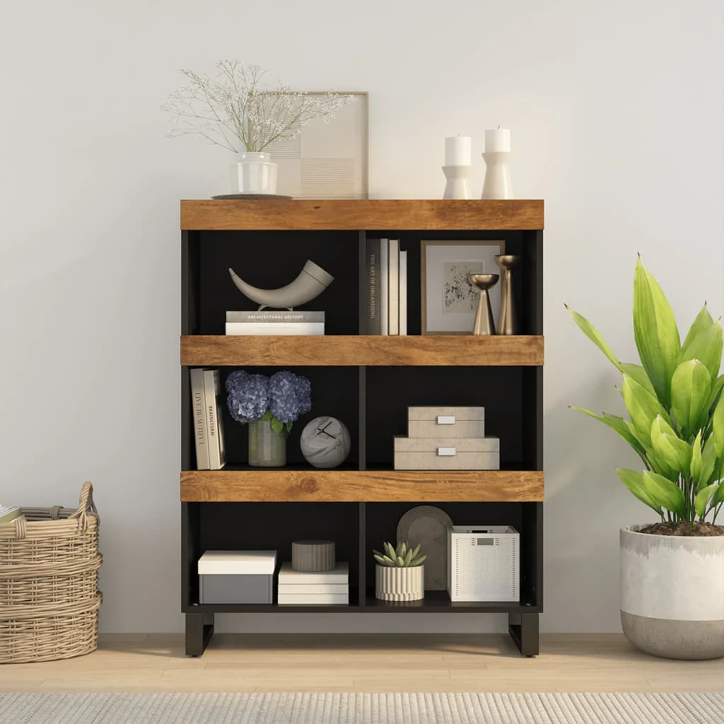 Berkfield Side Cabinet 85x33x107 cm Solid Wood Mango