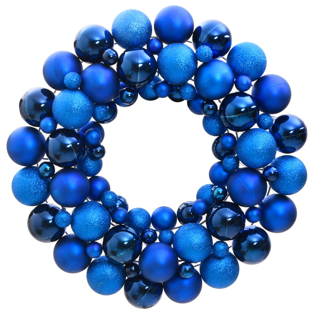 Berkfield Christmas Wreath Blue 45 cm Polystyrene