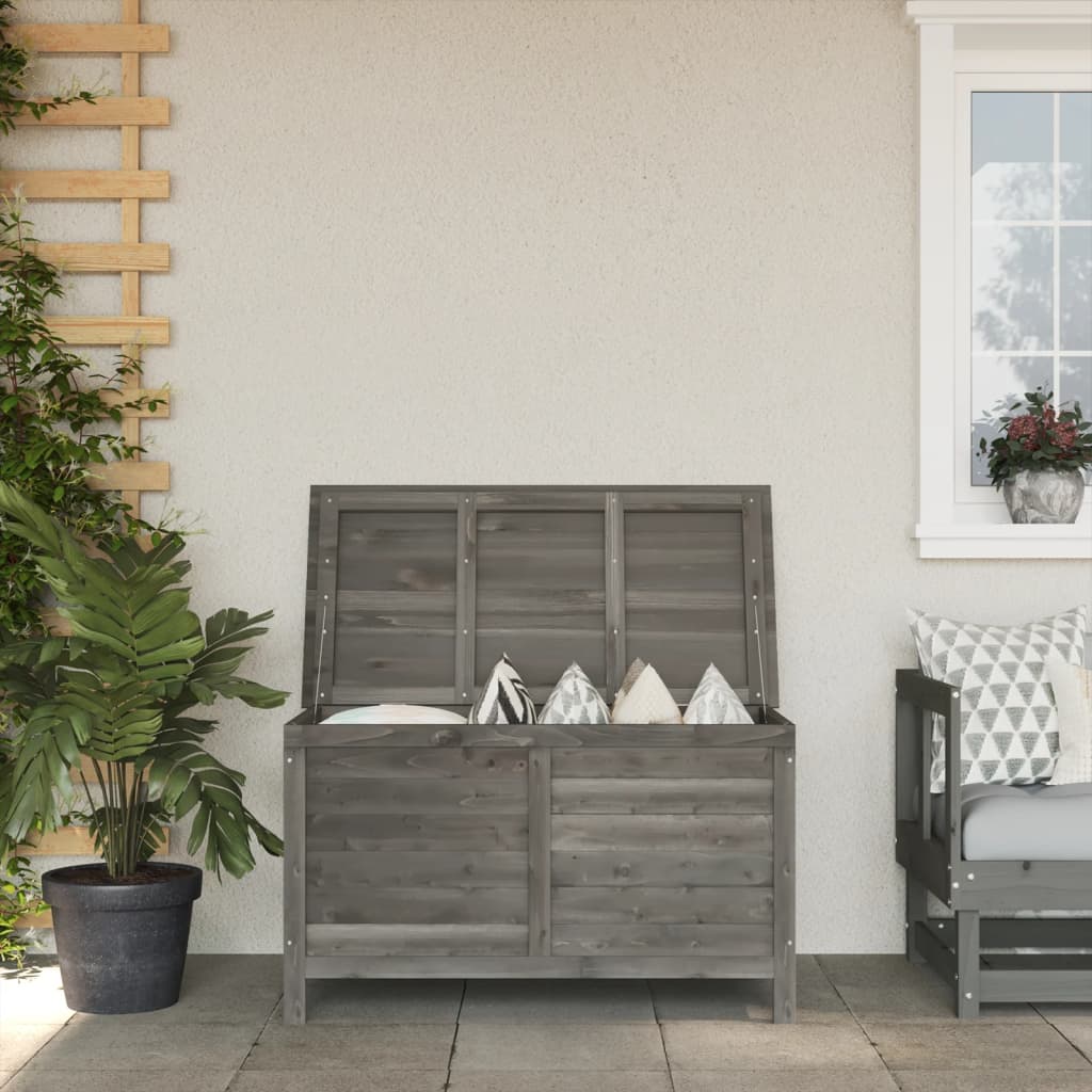 Berkfield Garden Storage Box Anthracite 99x49.5x58.5 cm Solid Wood Fir