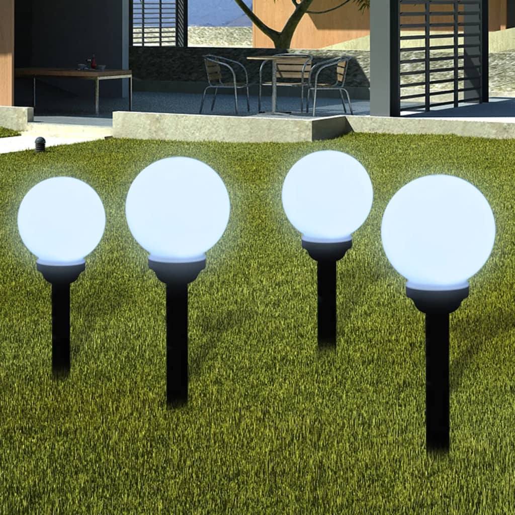 Berkfield Outdoor Pathway Lamps 4 pcs LED 15 cm with Ground Spike