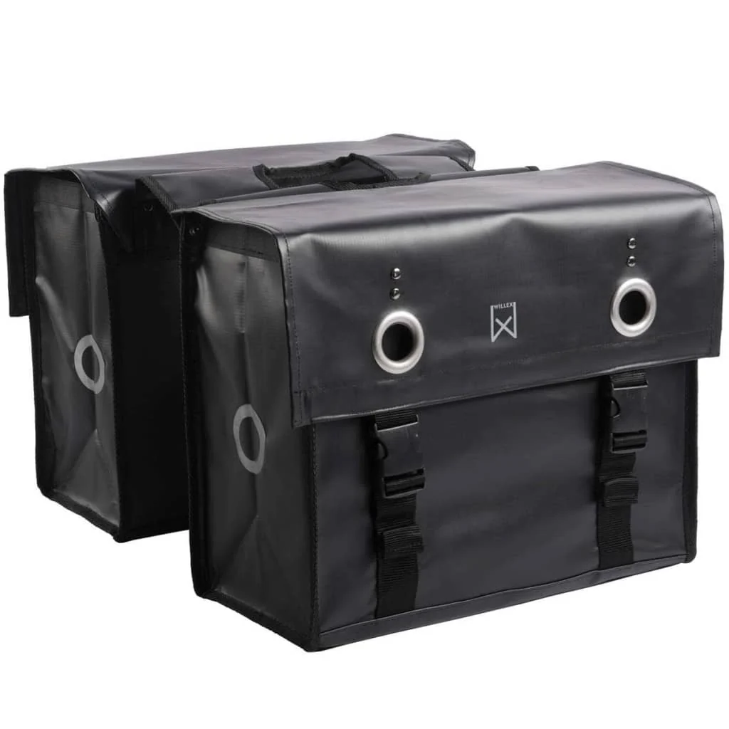 Willex Bicycle Panniers Tarpaulin 52 L Matt Black