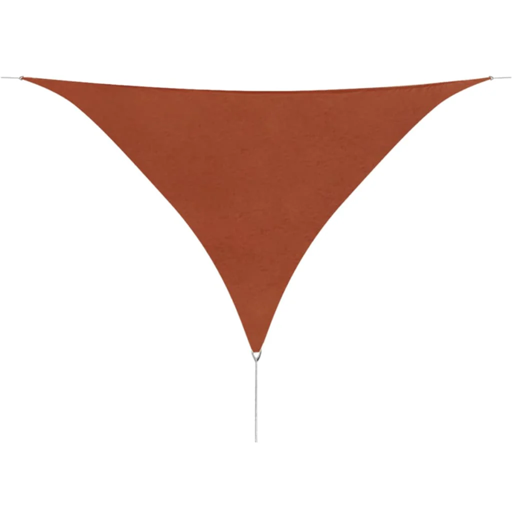 Berkfield Sunshade Sail Oxford Fabric Triangular 3.6x3.6x3.6 m Terracotta
