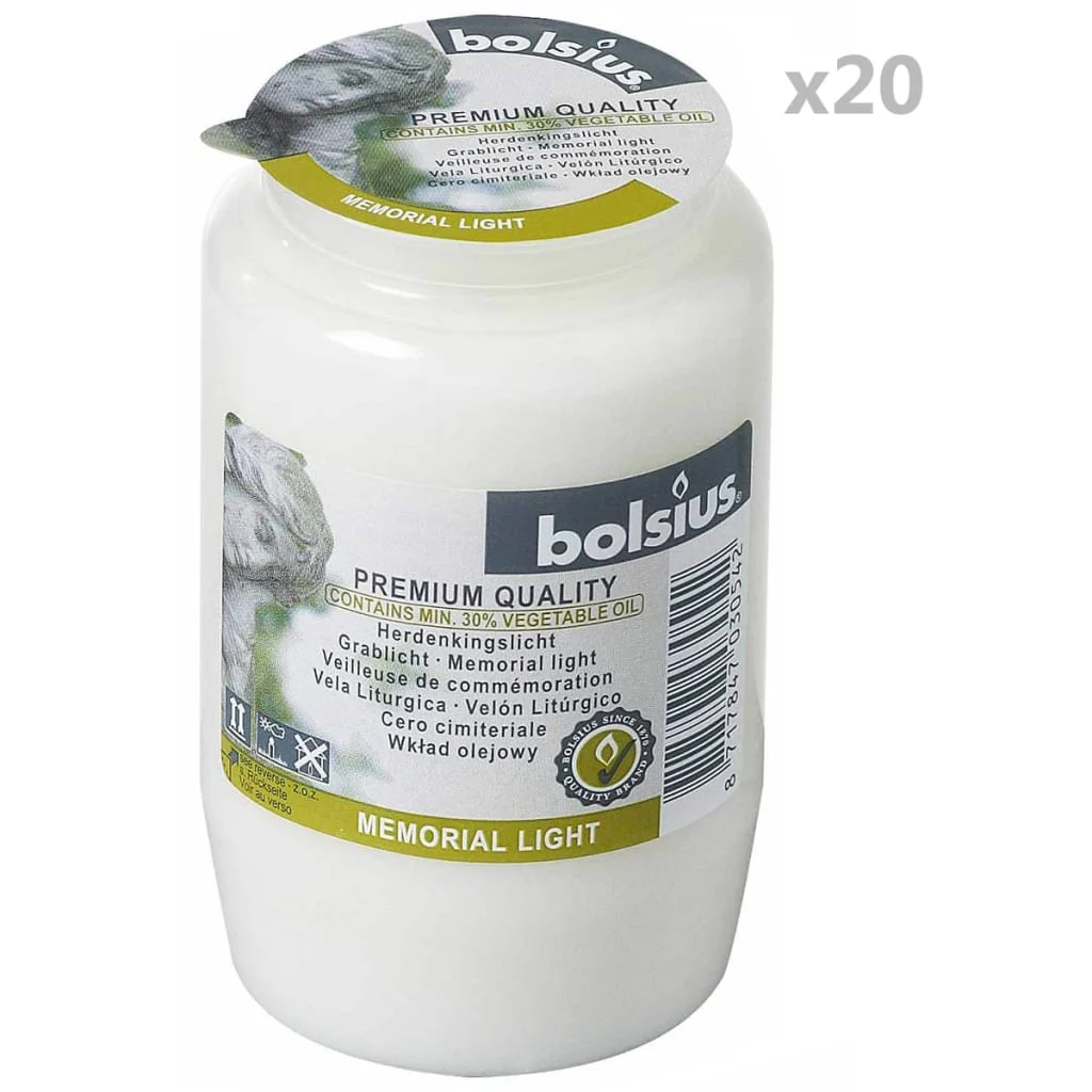 Bolsius Memorial Lights Compo No 3 20 pcs Transparent