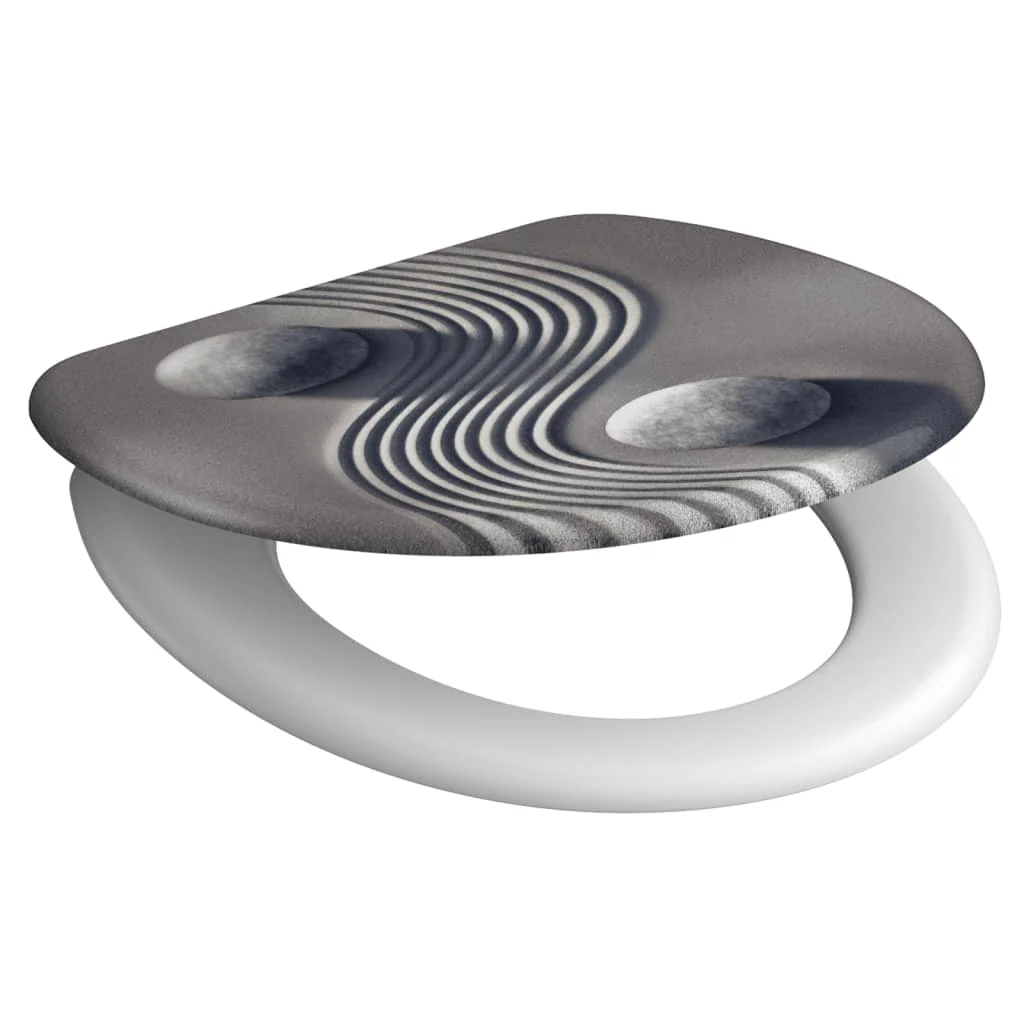SCHÌÏTTE Toilet Seat with Soft-Close YIN & YANG