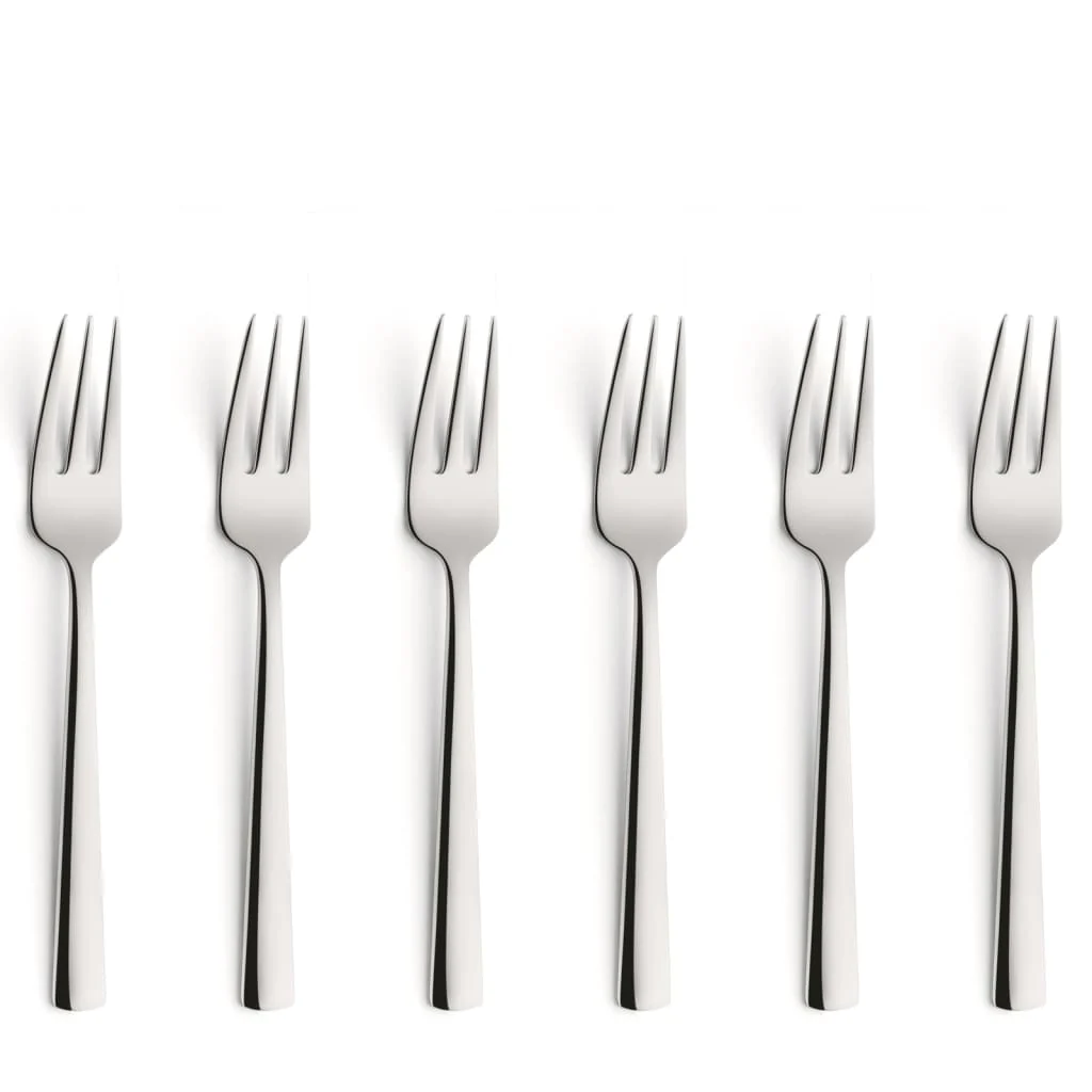 Amefa 6 Piece Cake Fork Set Moderno