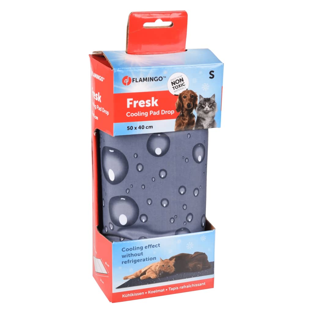 FLAMINGO Dog Cooling Pad Fresk Drop Grey S