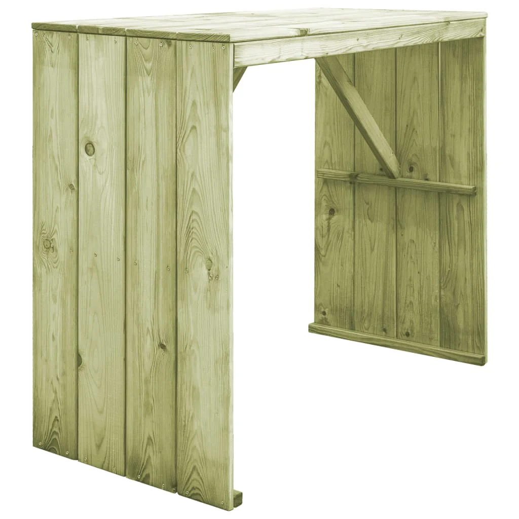 Berkfield Bar Table 130x60x110 cm Impregnated Pinewood