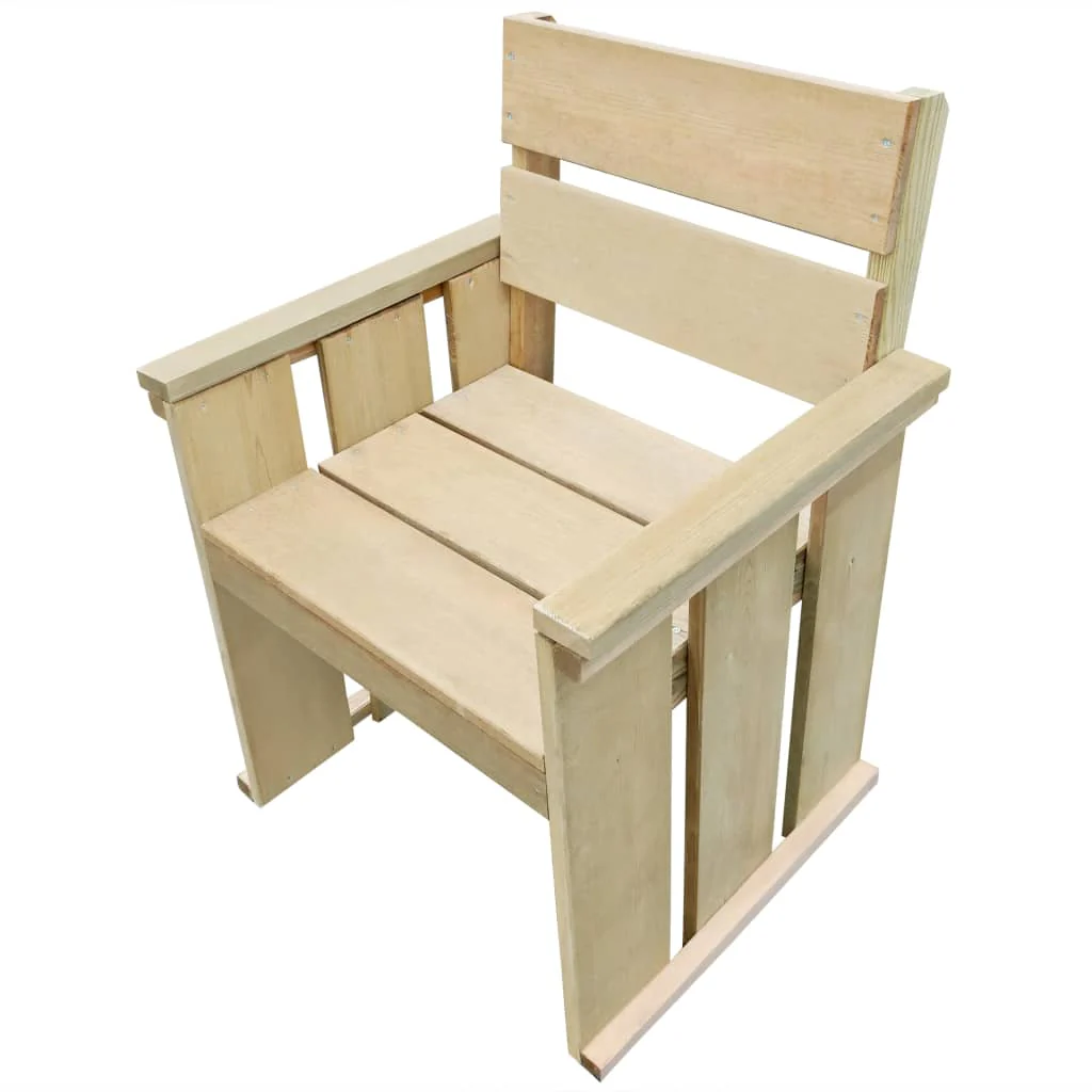 Berkfield Outdoor Chair Impregnated Pinewood