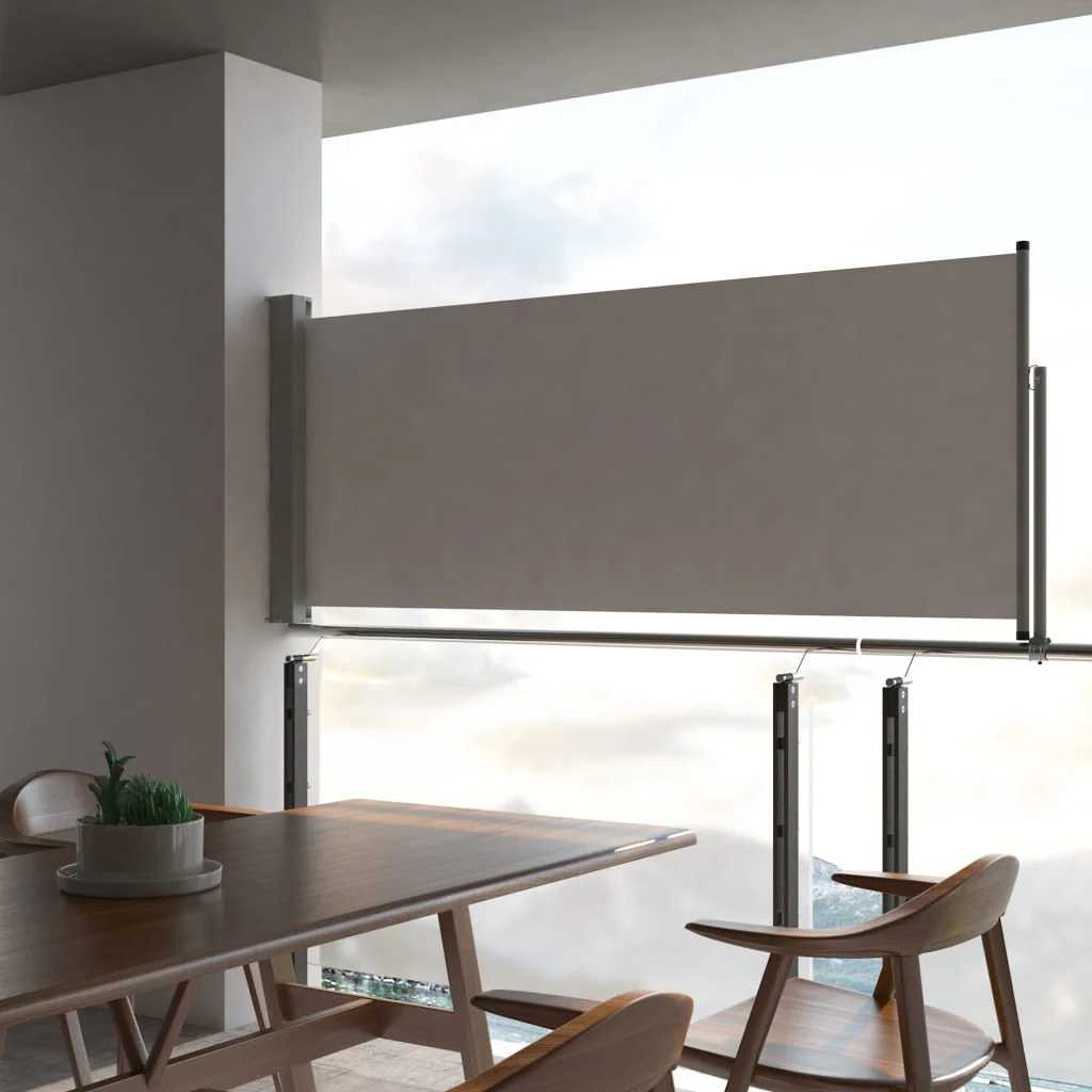 Berkfield Patio Retractable Side Awning 100 x 300 cm Grey