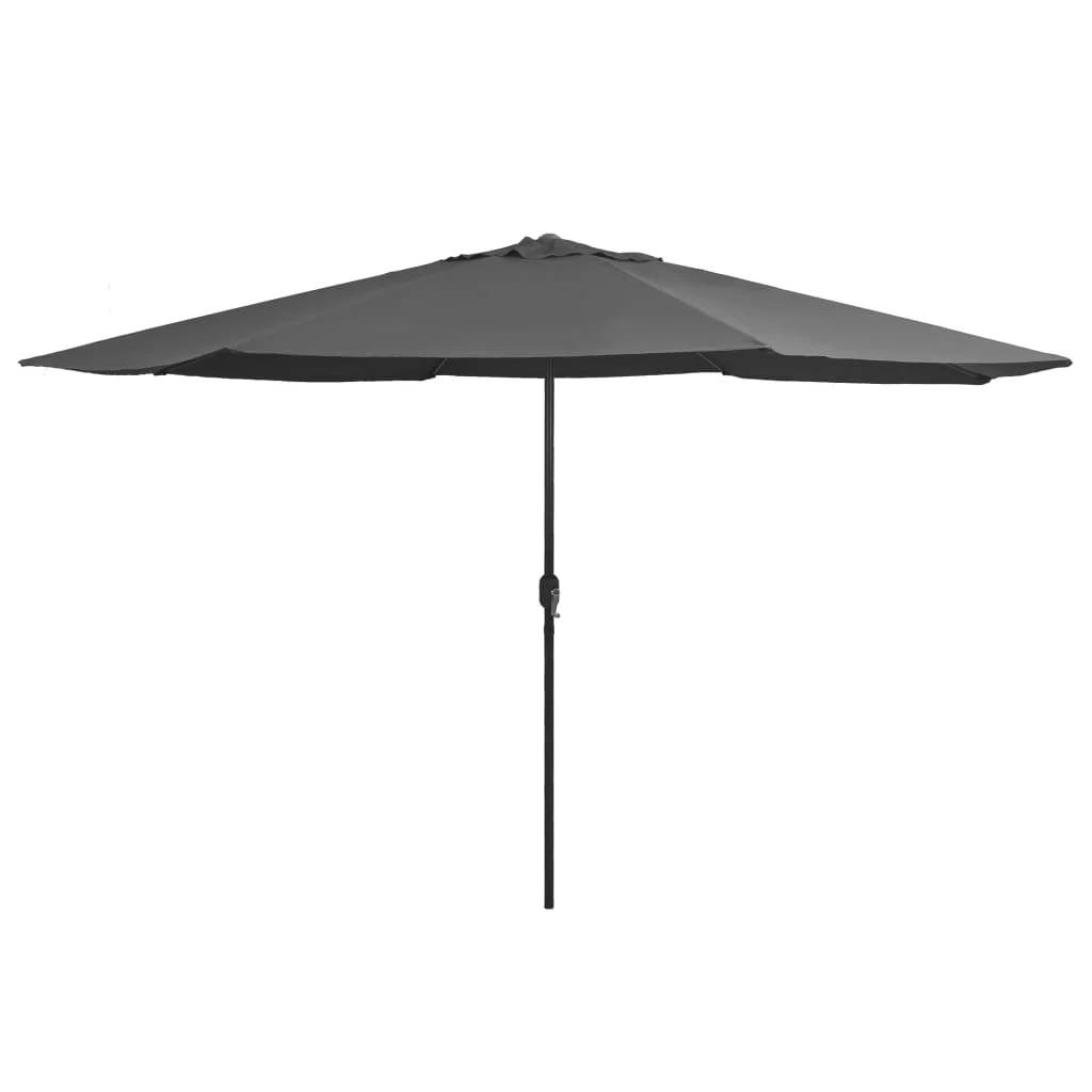 Berkfield Outdoor Parasol with Metal Pole 400 cm Anthracite