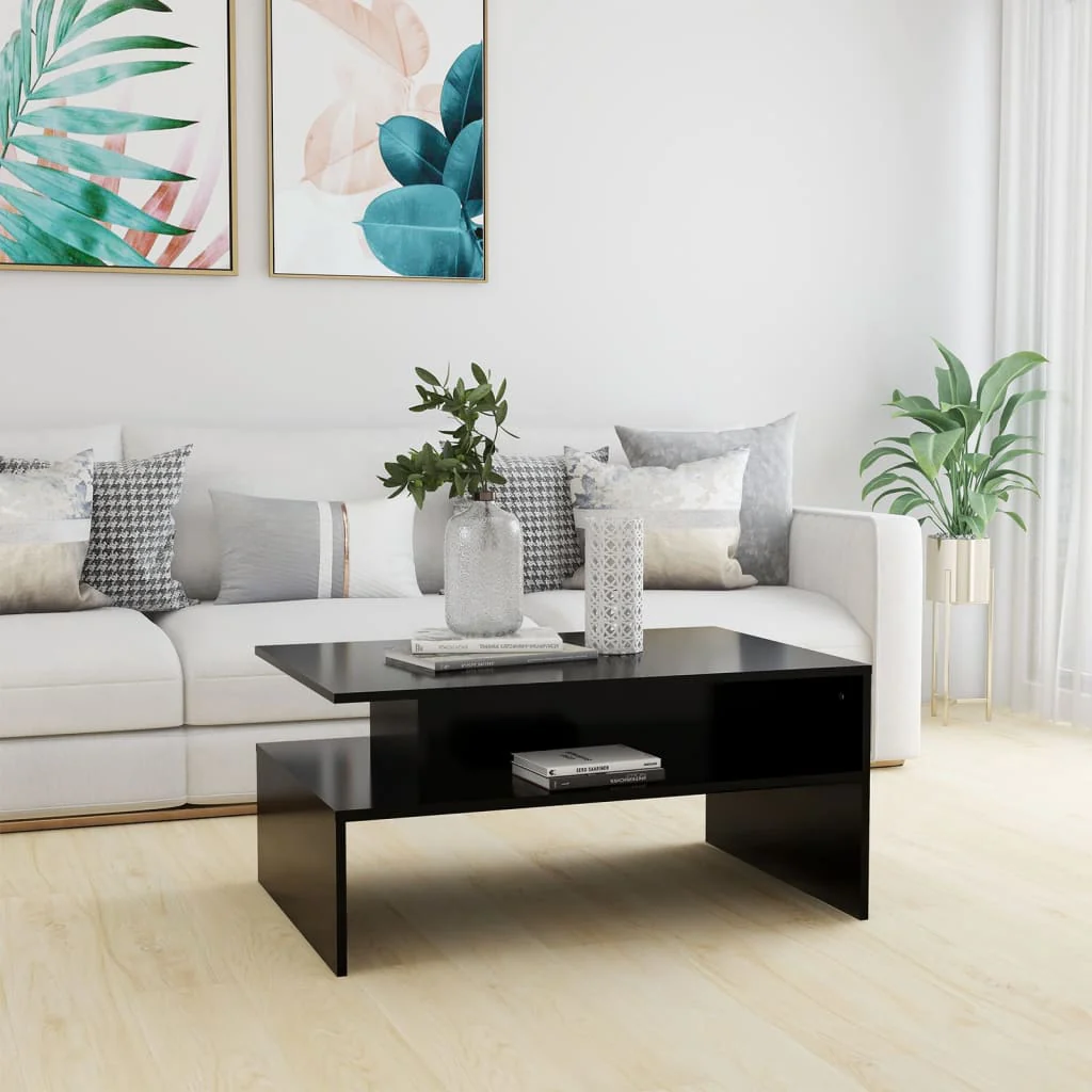 Berkfield Coffee Table Black 90x60x42.5 cm Engineered Wood