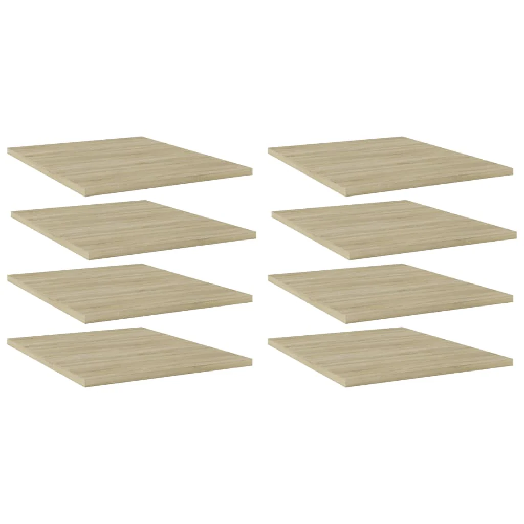 Berkfield Bookshelf Boards 8 pcs Sonoma Oak 40x50x1.5 cm Engineered Wood