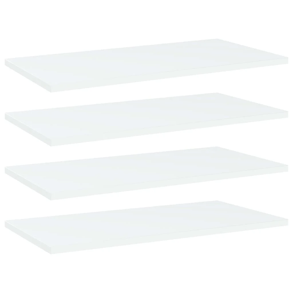 Berkfield Bookshelf Boards 4 pcs White 60x30x1.5 cm Engineered Wood
