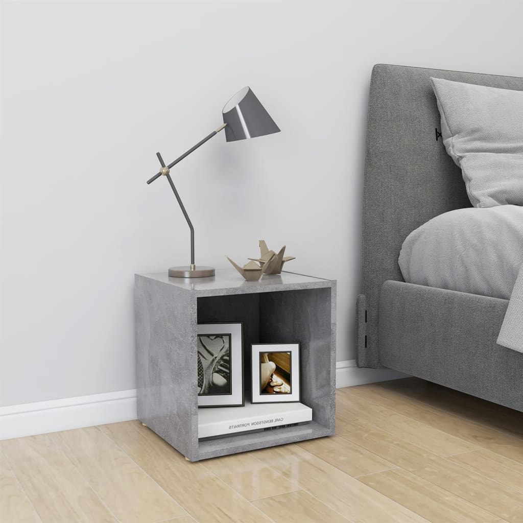 Berkfield TV Cabinet Concrete Grey 37x35x37 cm Engineered Wood