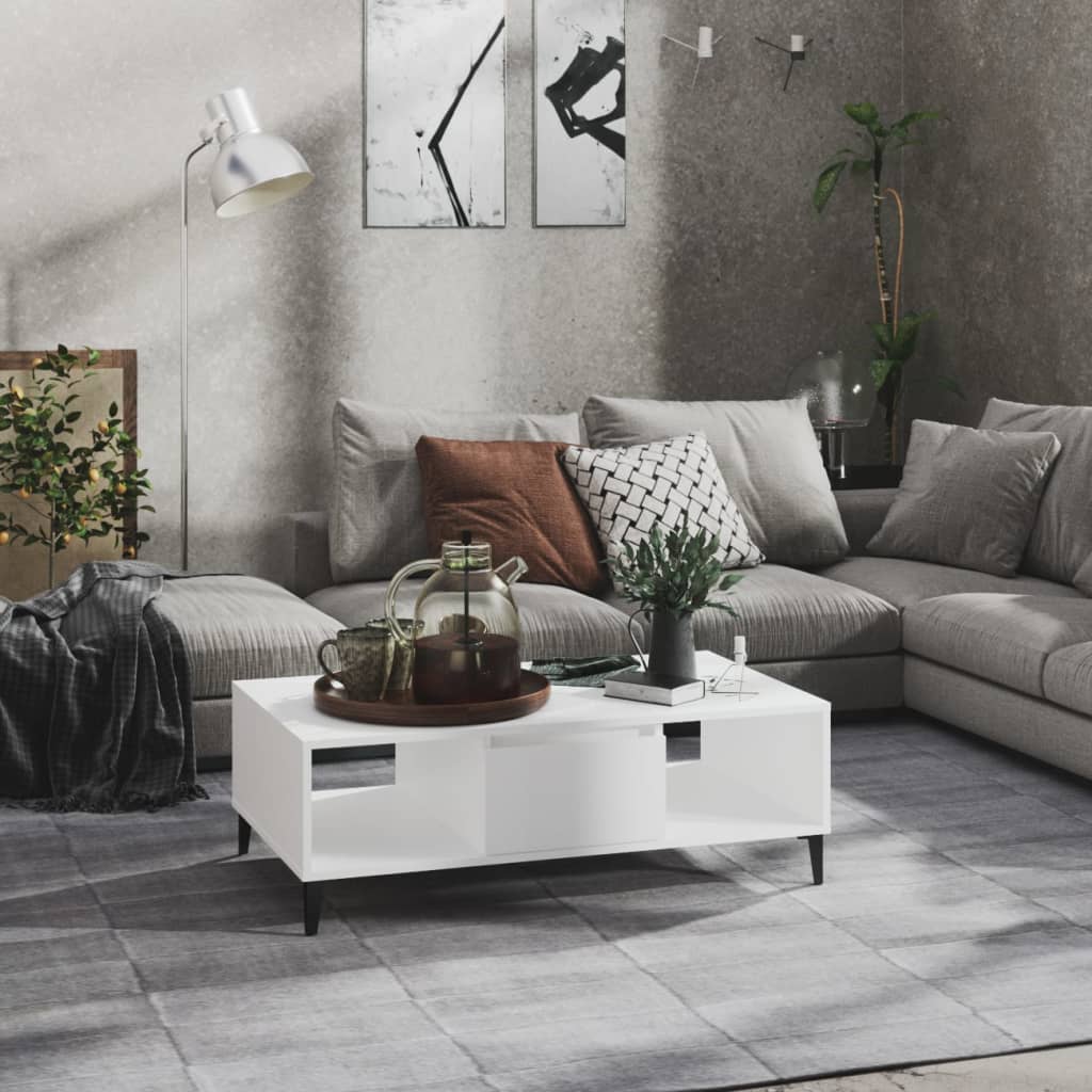 Berkfield Coffee Table White 103.5x60x35 cm Engineered Wood