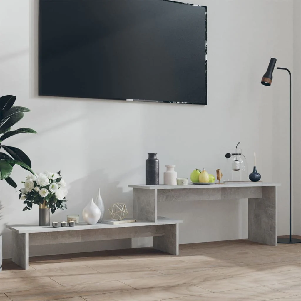 Berkfield TV Cabinet Concrete Grey 180x30x43 cm Engineered Wood