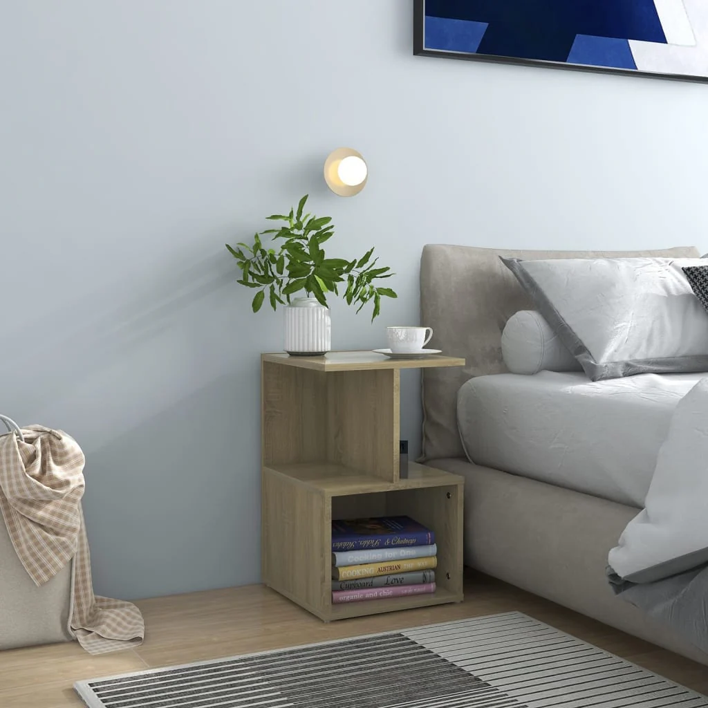 Berkfield Bedside Cabinets 2 pcs Sonoma Oak 35x35x55 cm Engineered Wood