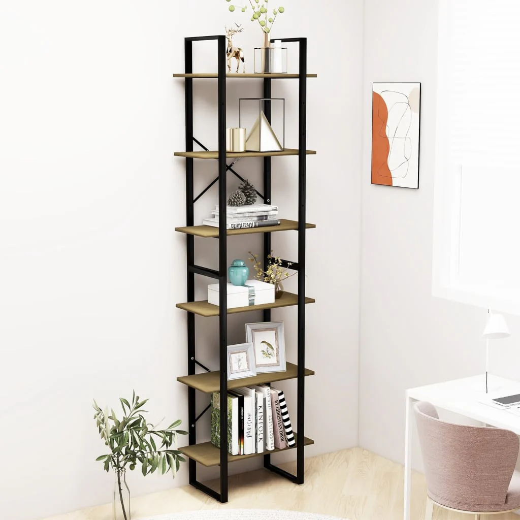 Berkfield Storage Shelf Brown 60x30x210 cm Solid Wood Pine