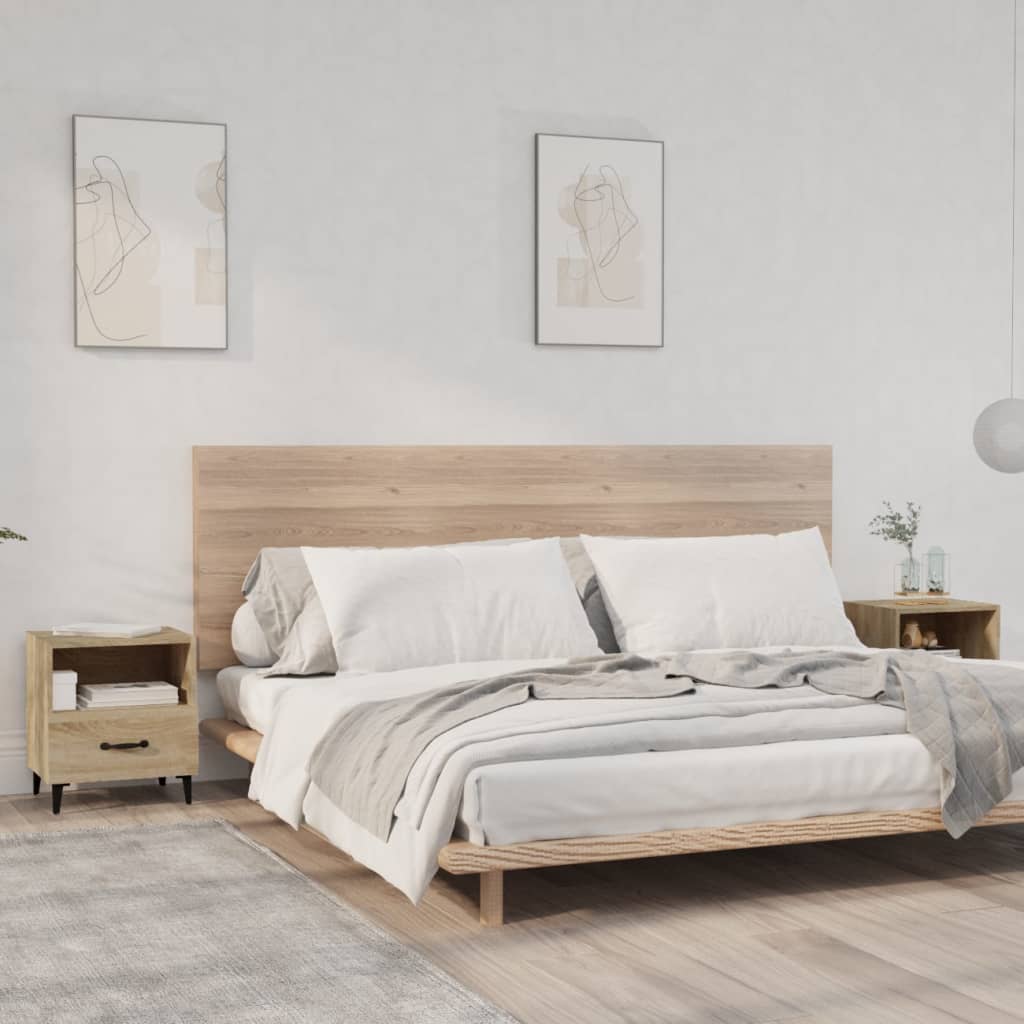 Berkfield Bedside Cabinets 2 pcs Sonoma Oak Engineered Wood