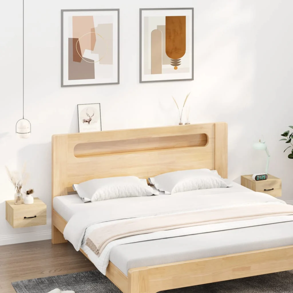 Berkfield Wall-mounted Bedside Cabinets 2 pcs Sonoma Oak 35x35x20 cm