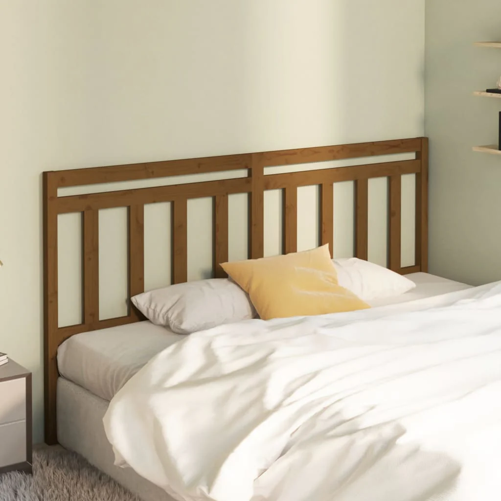 Berkfield Bed Headboard Honey Brown 186x4x100 cm Solid Wood Pine