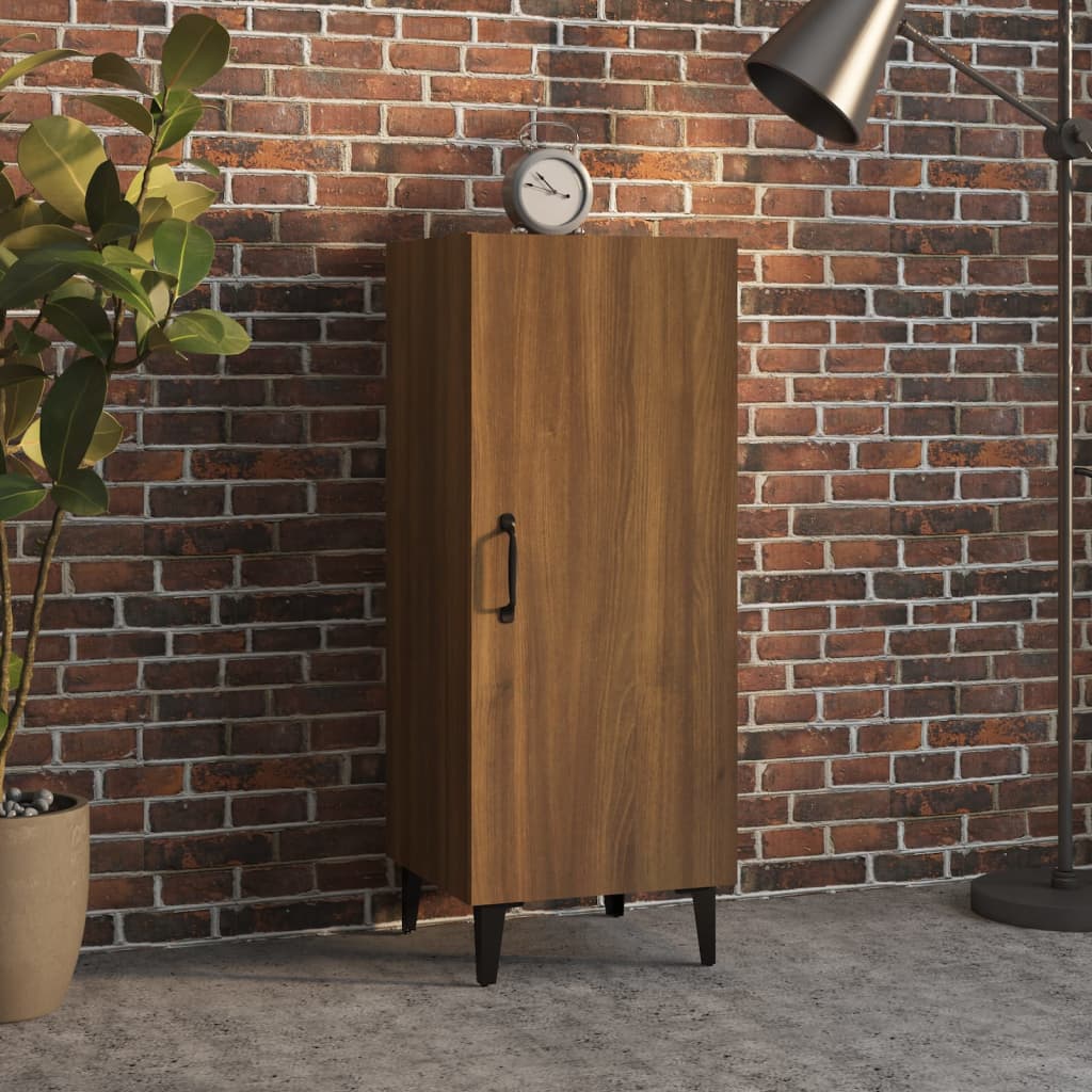 Berkfield Sideboard Brown Oak 34.5x34x90 cm Engineered Wood