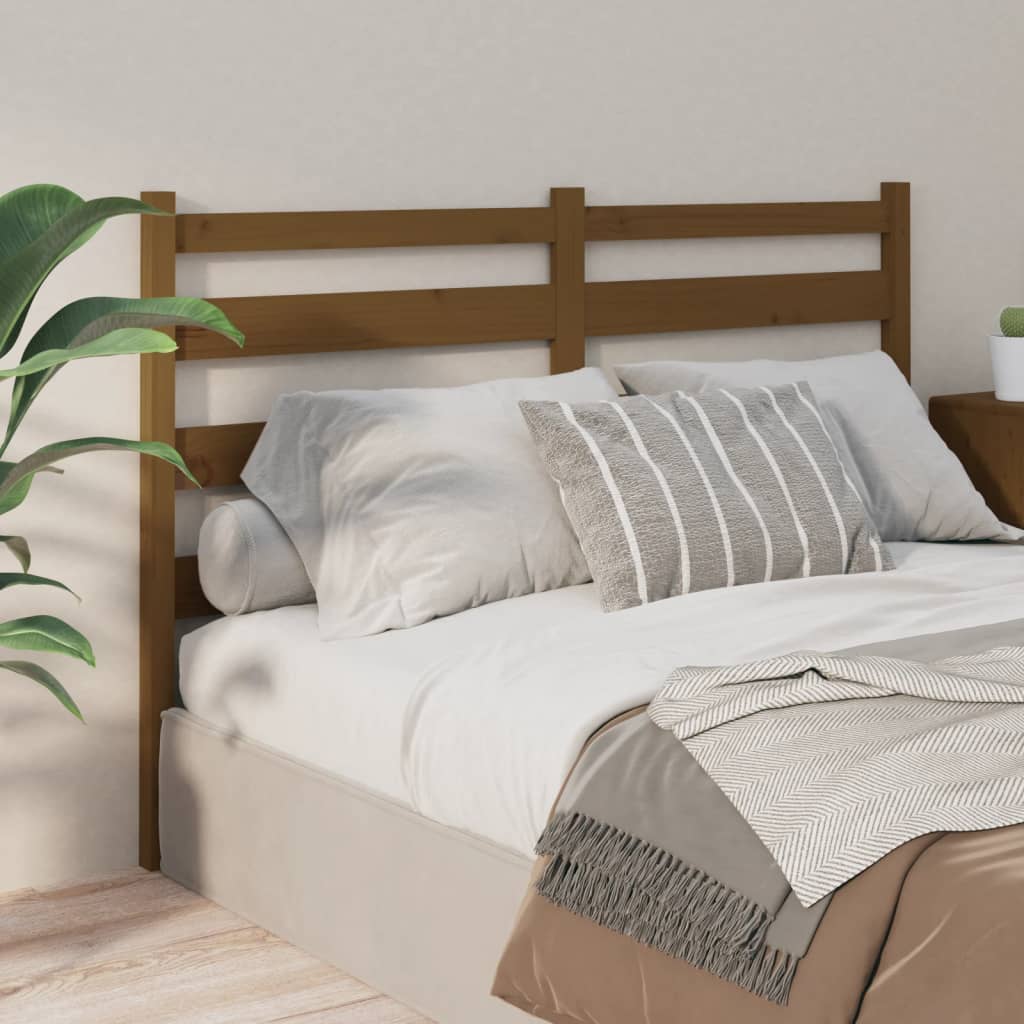 Berkfield Bed Headboard Honey Brown 166x4x100 cm Solid Wood Pine