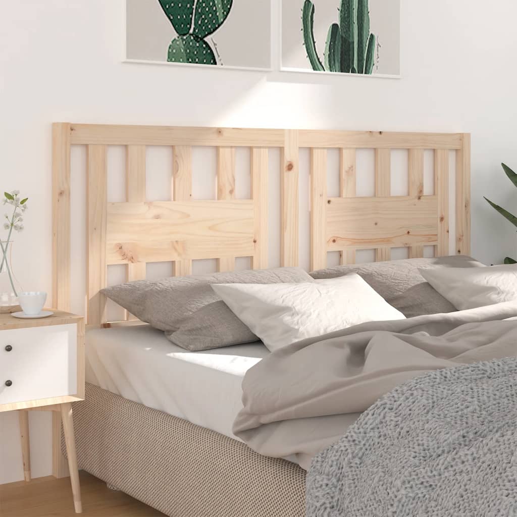 Berkfield Headboard 146x4x100 cm Solid Wood Pine