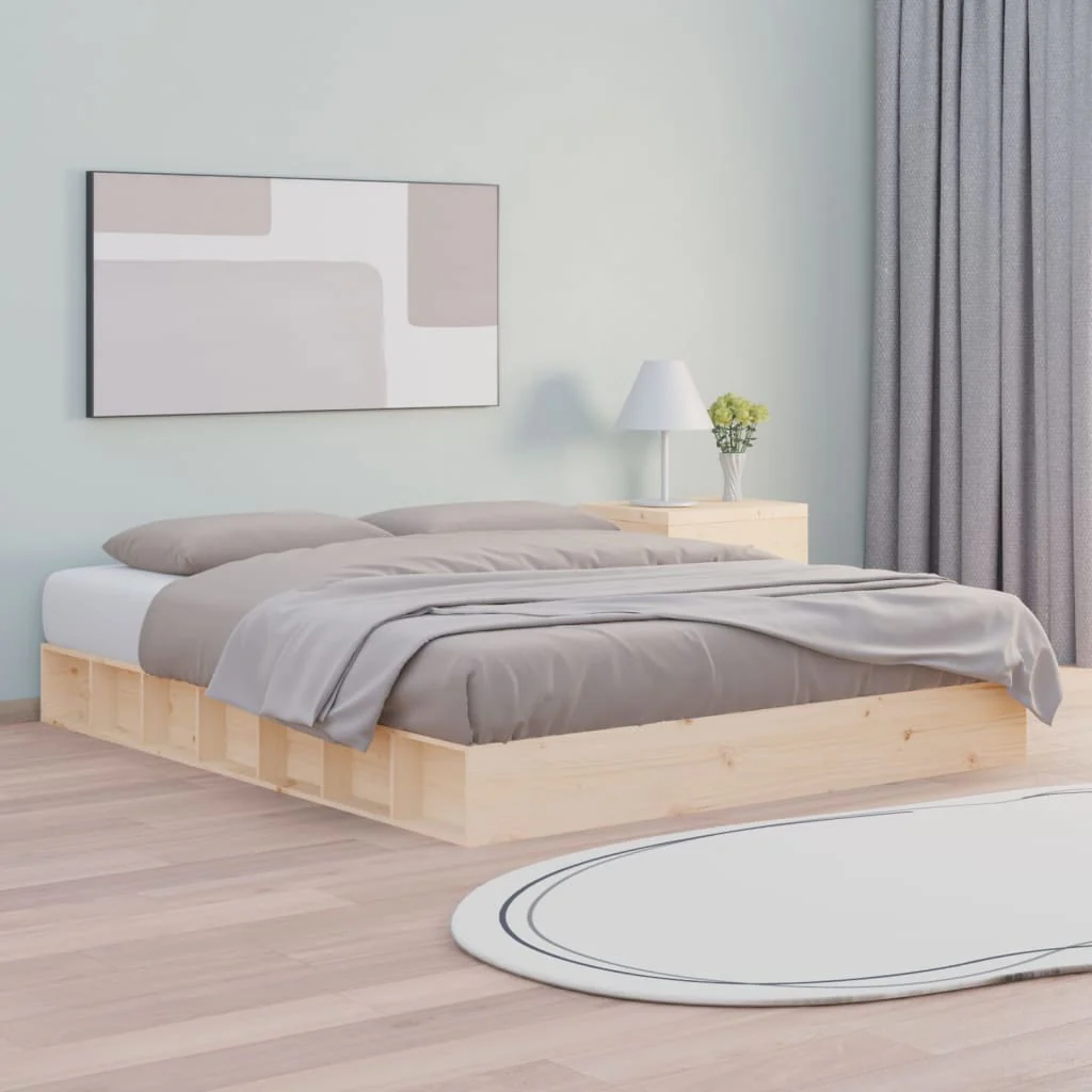 Berkfield Bed Frame 200x200 cm Solid Wood