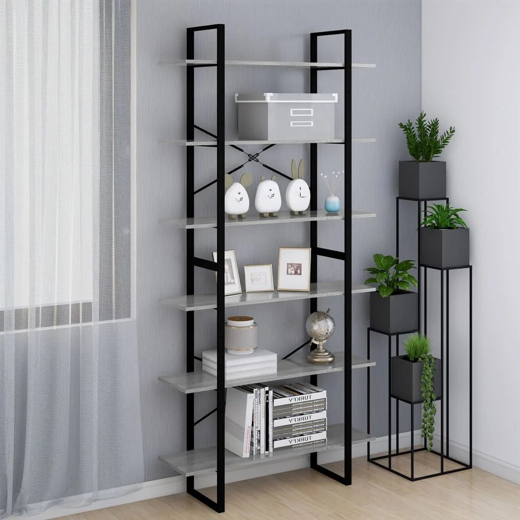 Berkfield High Cabinet Grey Sonoma 100x30x210 cm Engineered Wood