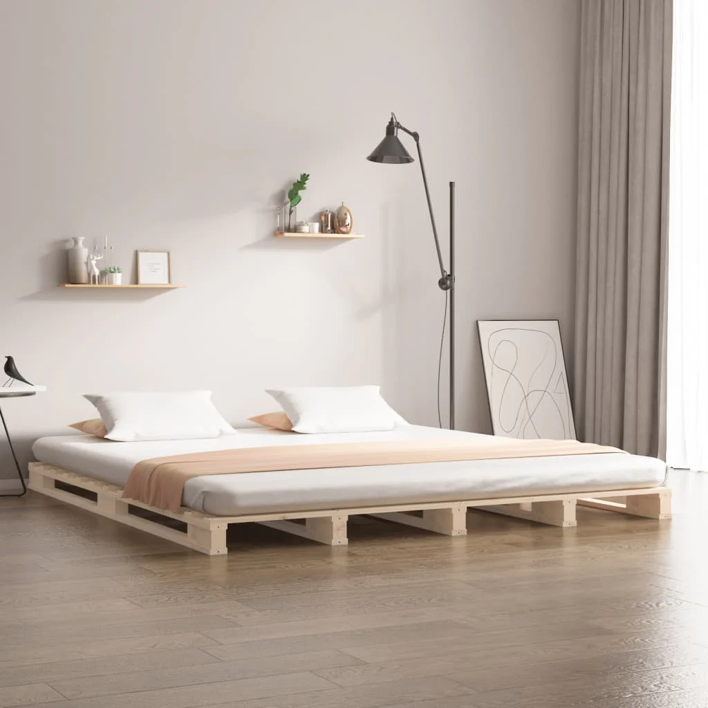 Berkfield Pallet Bed 140x200 cm Solid Wood Pine