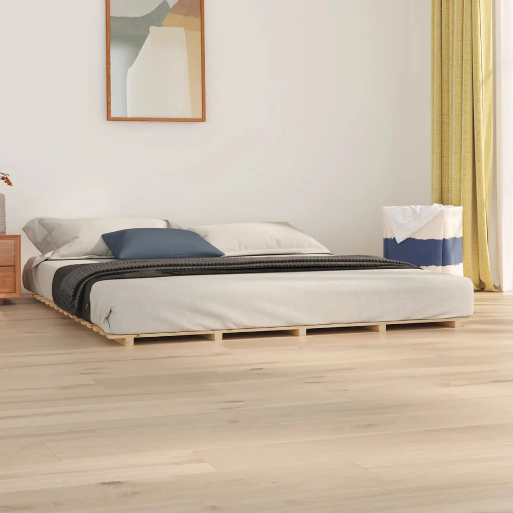Berkfield Bed Frame 160x200 cm Solid Wood Pine