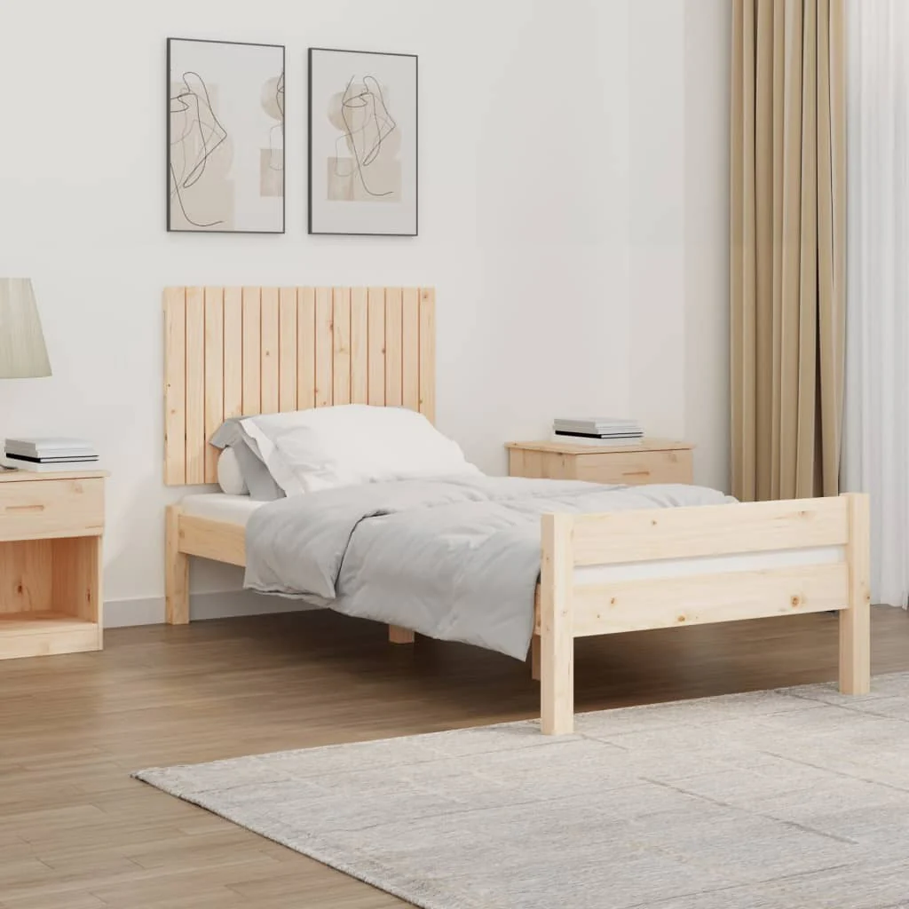 Berkfield Wall Headboard 95.5x3x60 cm Solid Wood Pine
