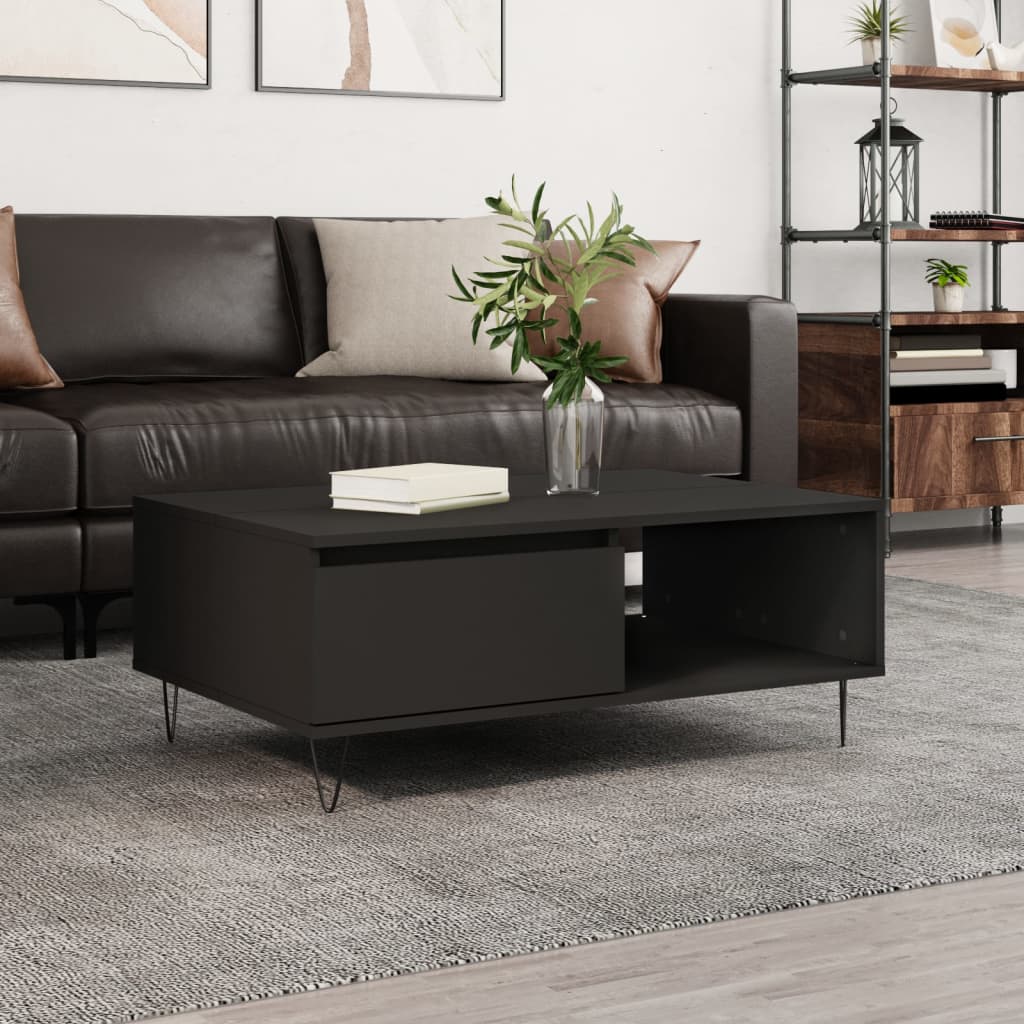 Berkfield Coffee Table Black 90x60x35 cm Engineered Wood
