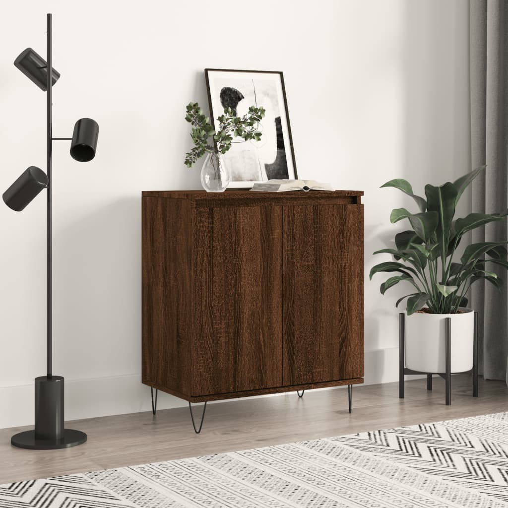 Berkfield Sideboard Brown Oak 60x35x70 cm Engineered Wood