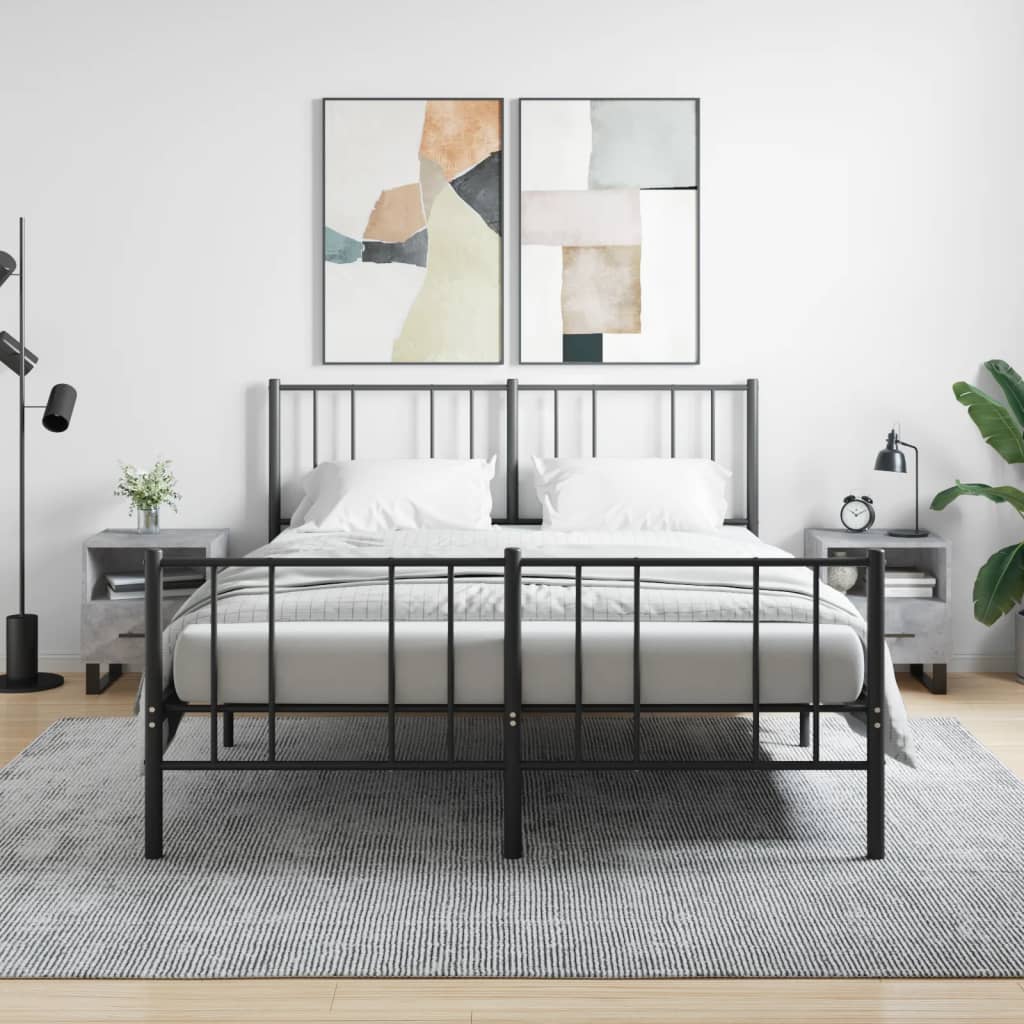 Berkfield Bedside Cabinets 2 pcs Concrete Grey 40x35x47.5 cm Engineered Wood